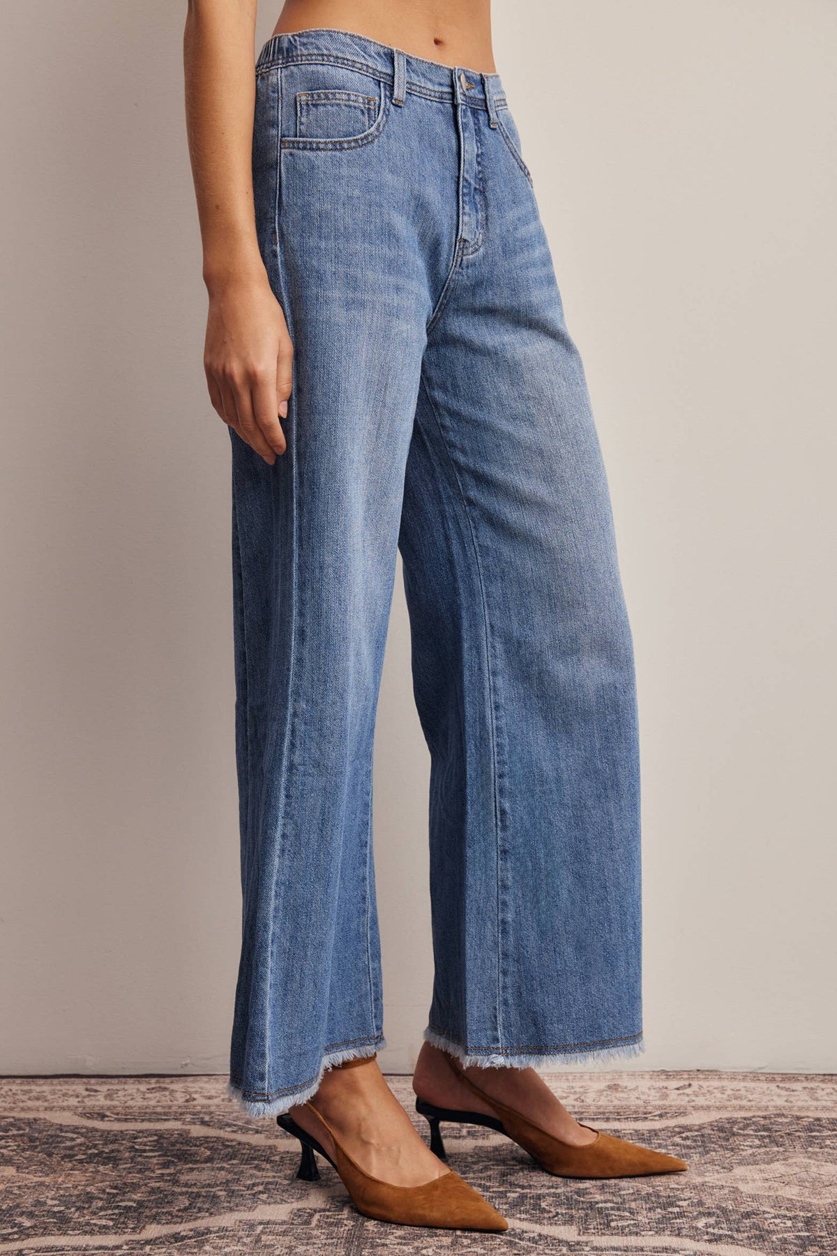 Wide Leg Denim Jeans