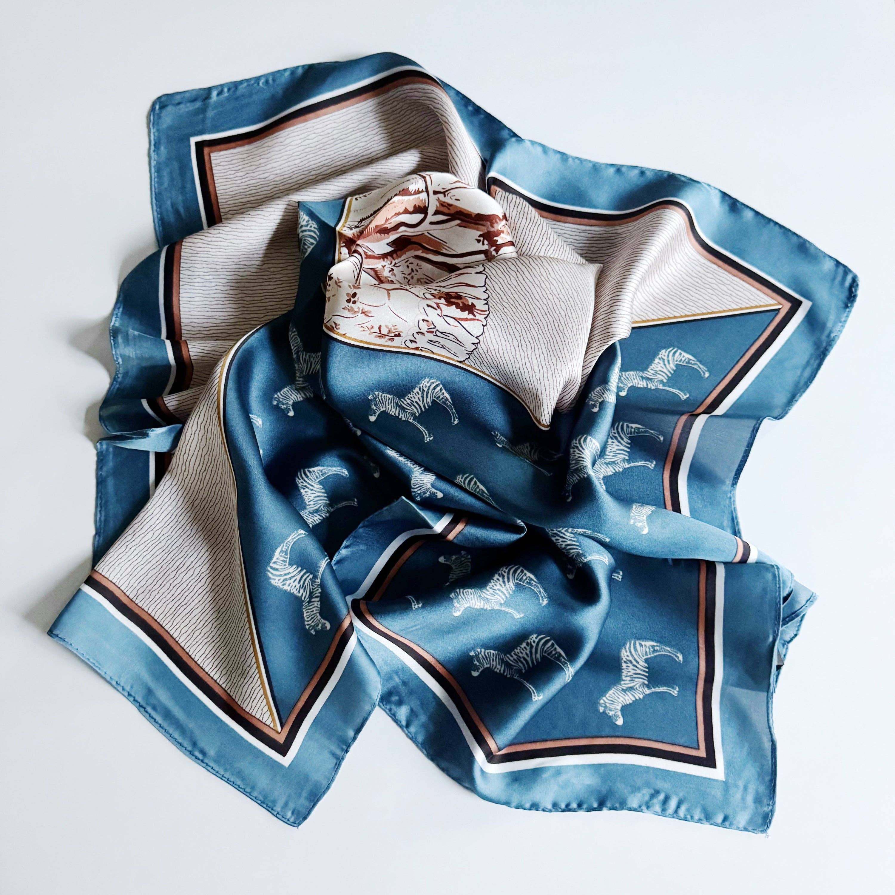 Silky Muse Satin Square Scarf