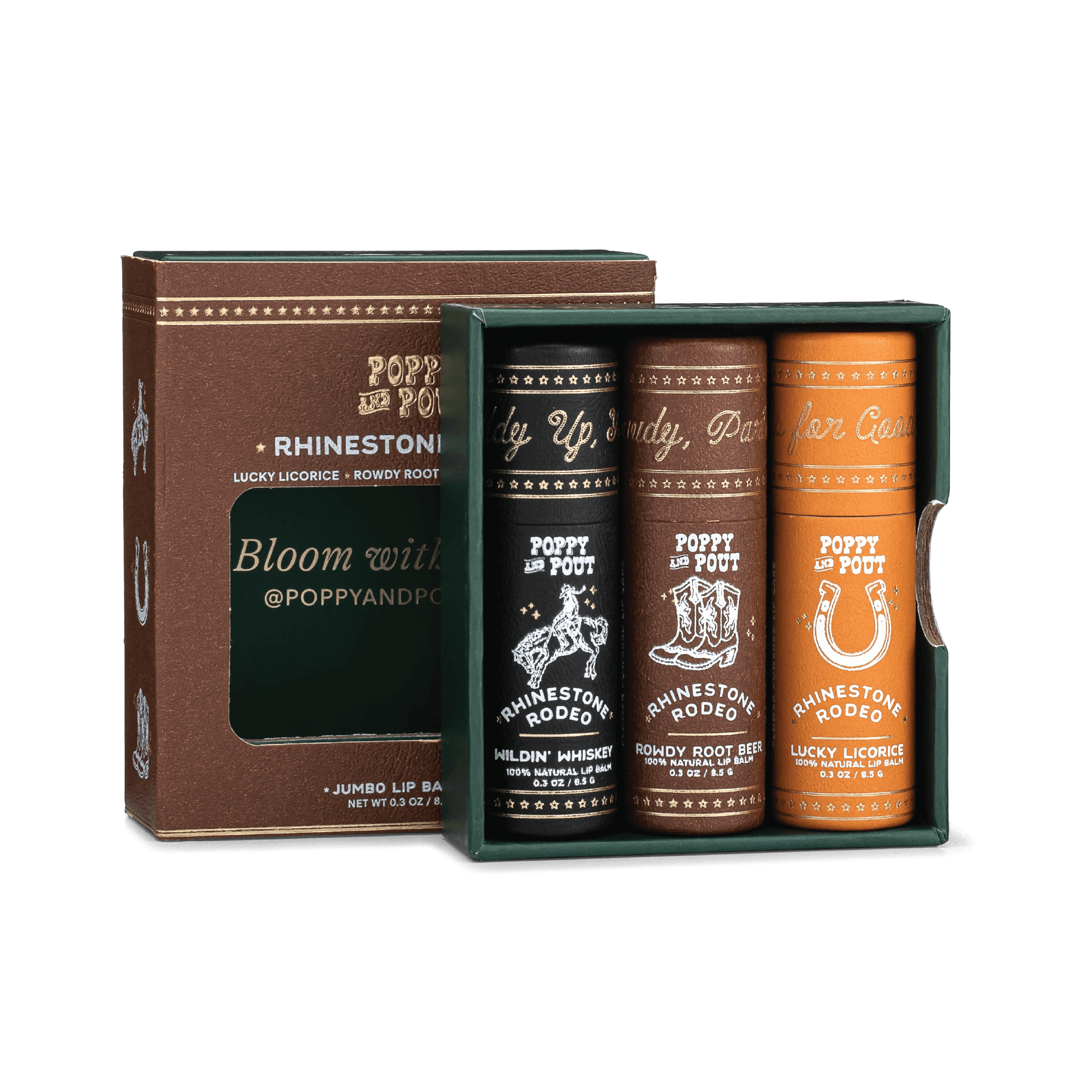 Gift Set, Lip Balm Trio, Rhinestone Rodeo