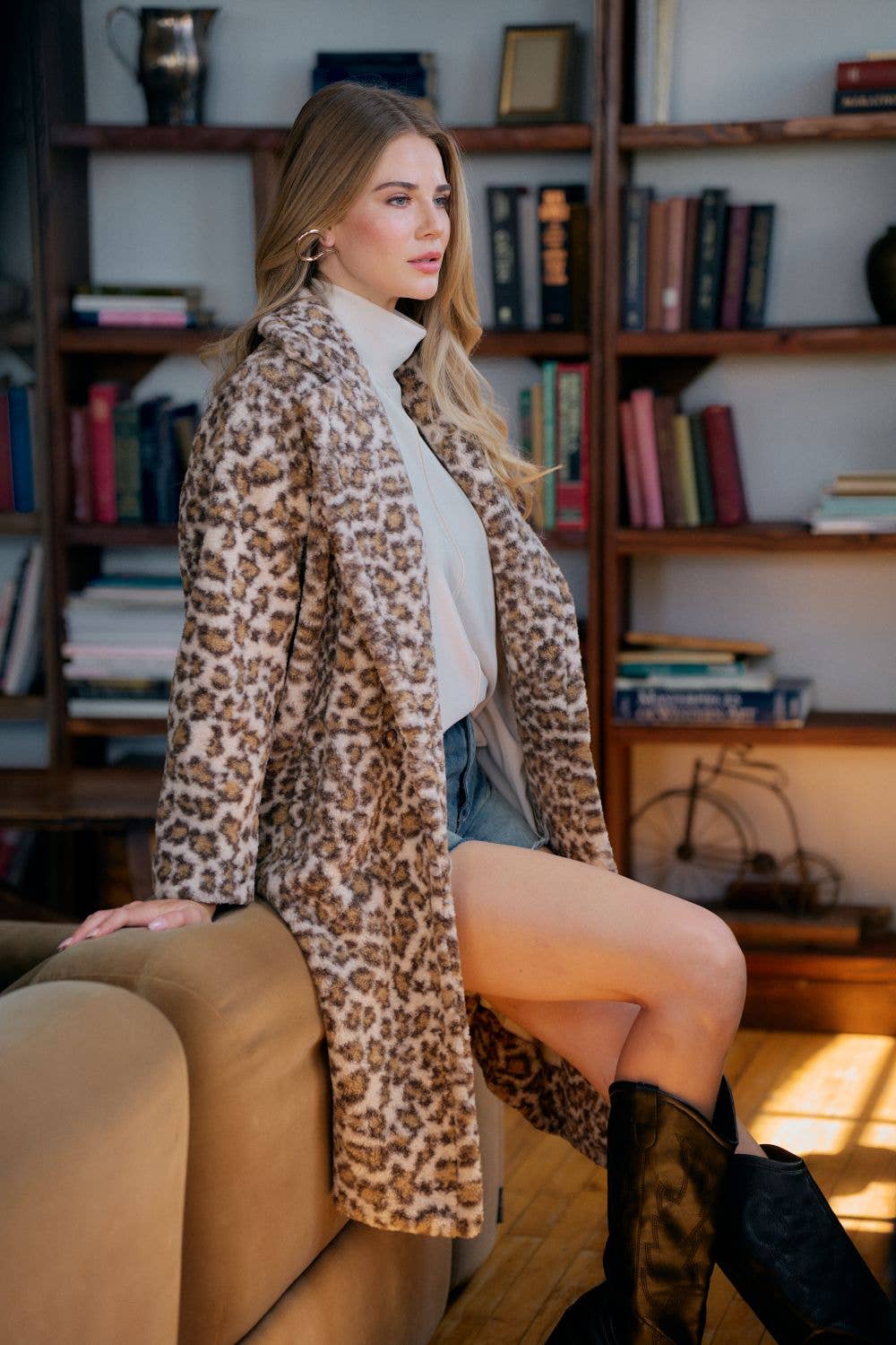SHEARLING OVERSIZED COAT