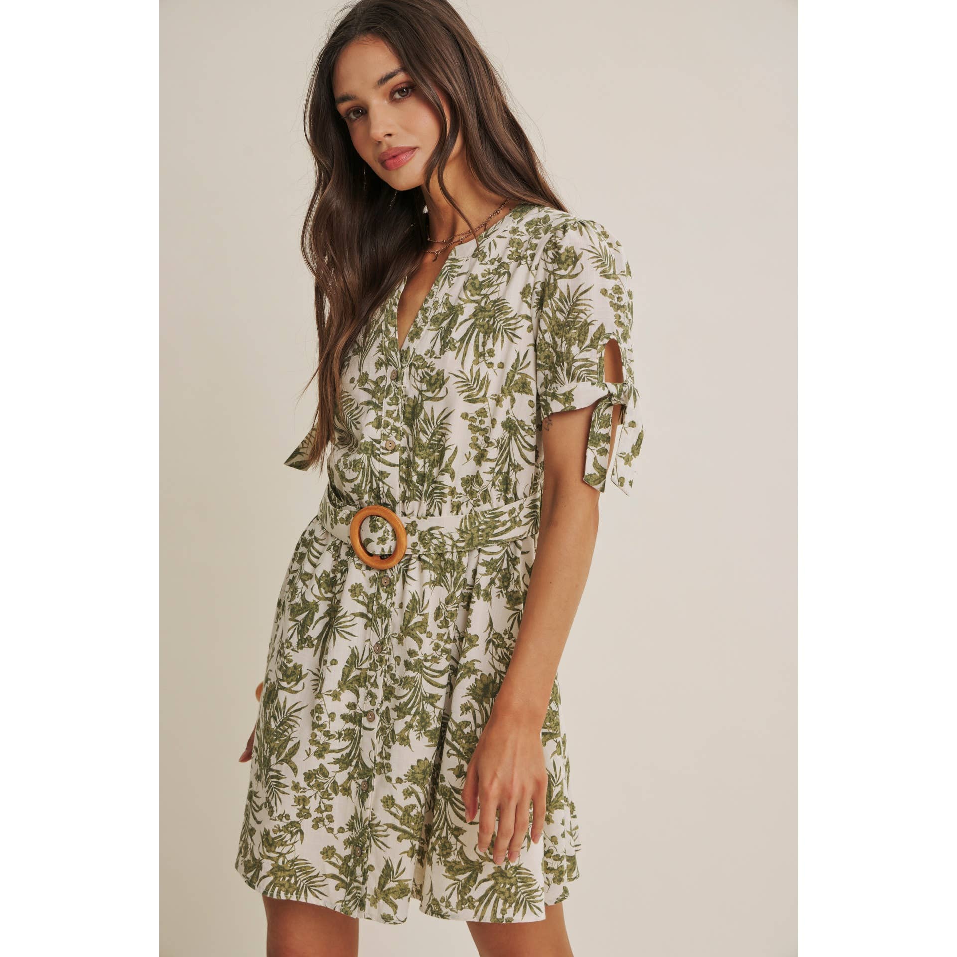 VINEYARD FLORAL MINI DRESS