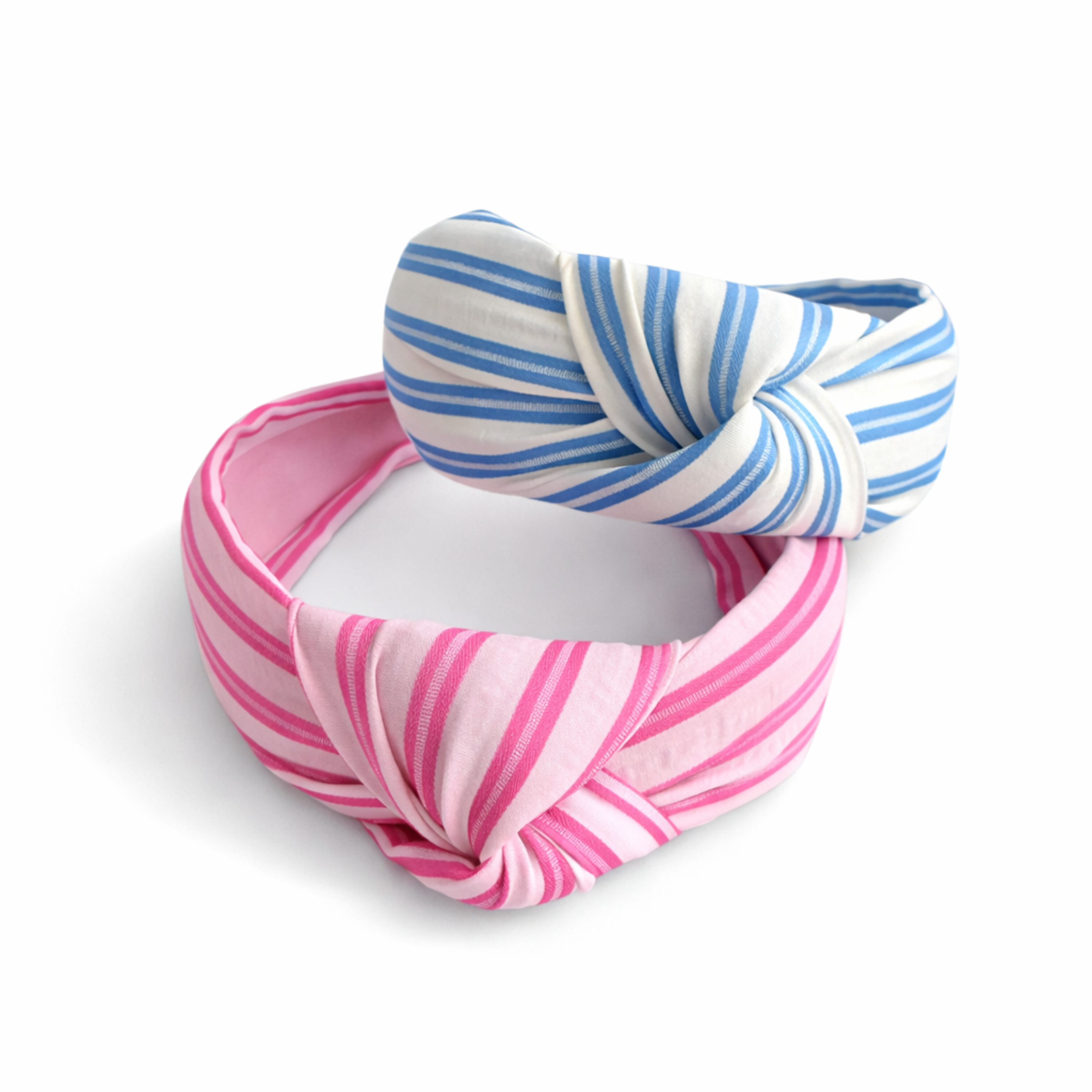 Refined Fabric Striped Knot Headband