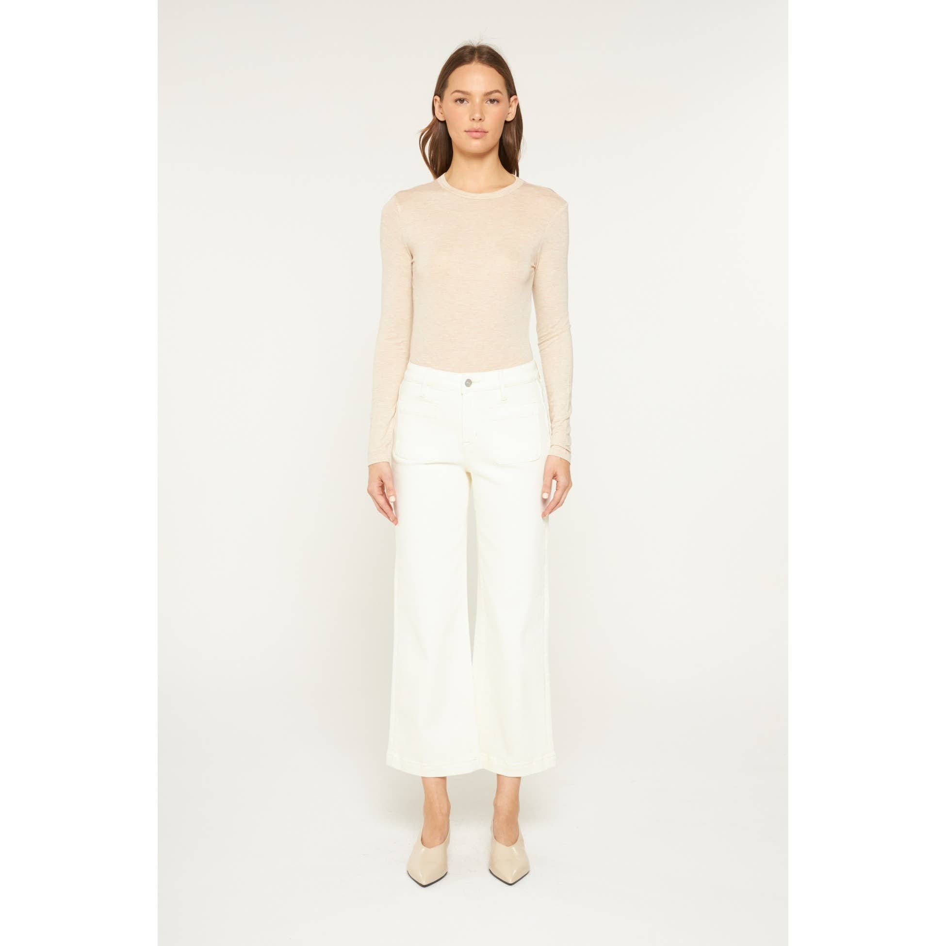 HIGH RISE CROPPED WIDE LEG