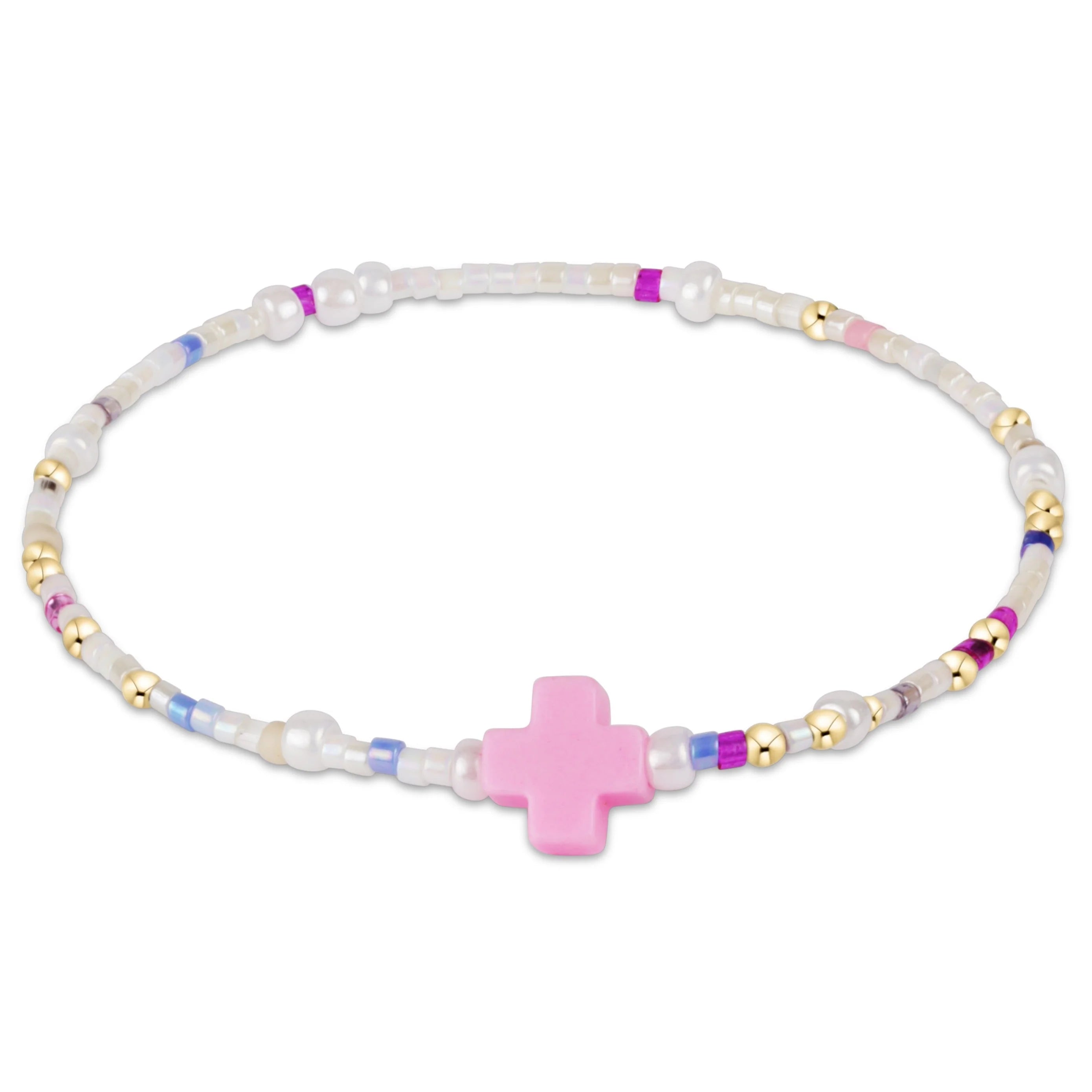 egirl Hope Unwritten Signature Cross Bracelet - With Sprinkles on Top