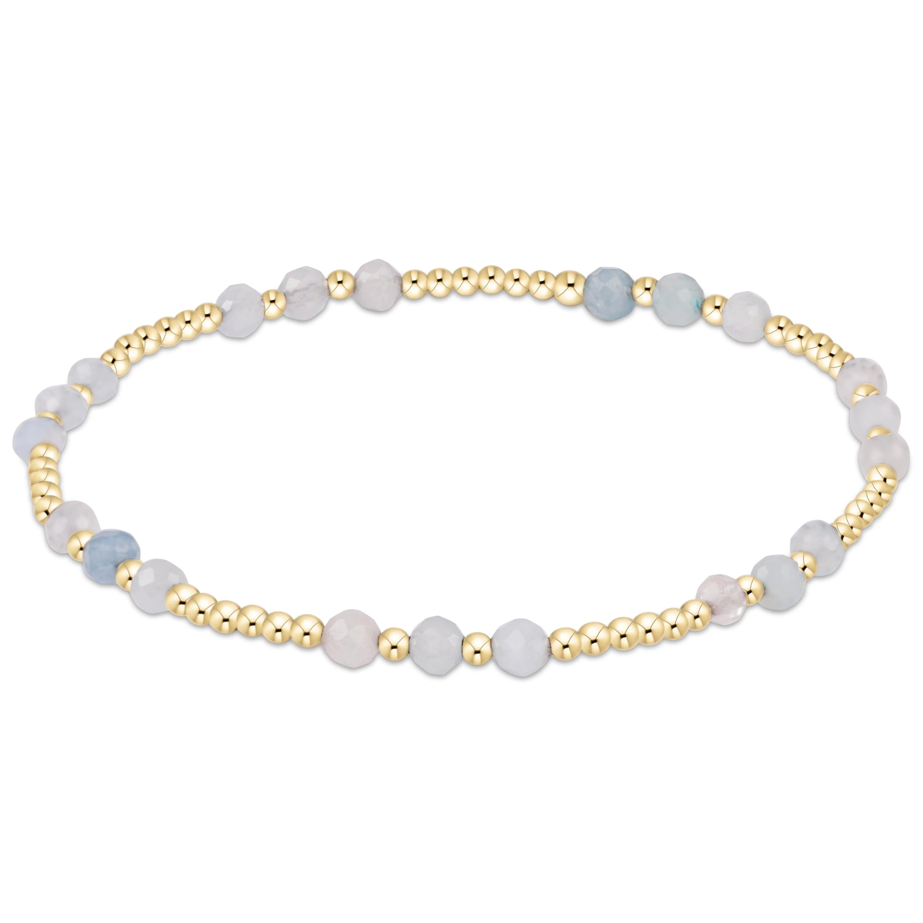 Joy Gem 3mm Bracelet - Aquamarine