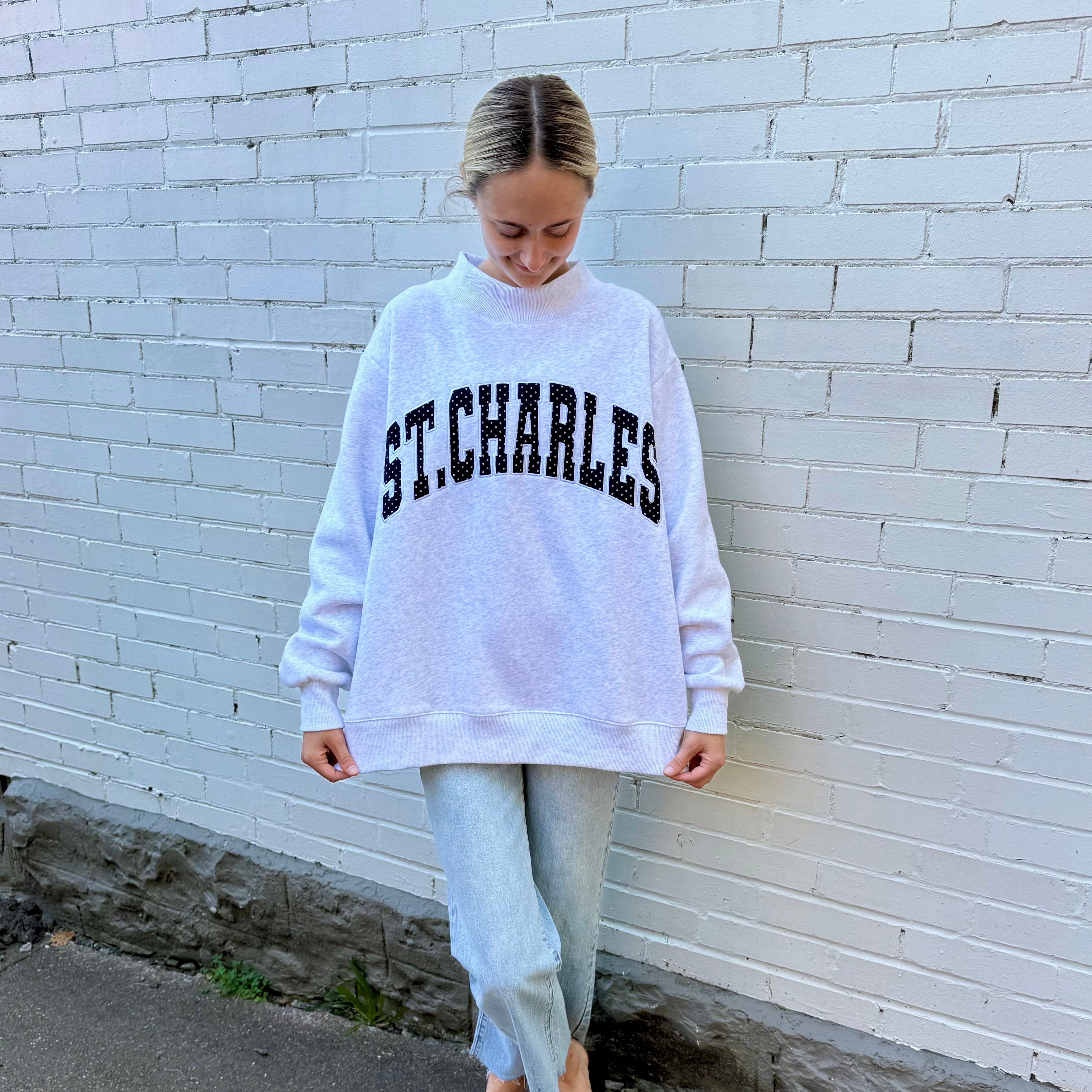 St. Charles Mock Neck Sweatshirt - PREORDER