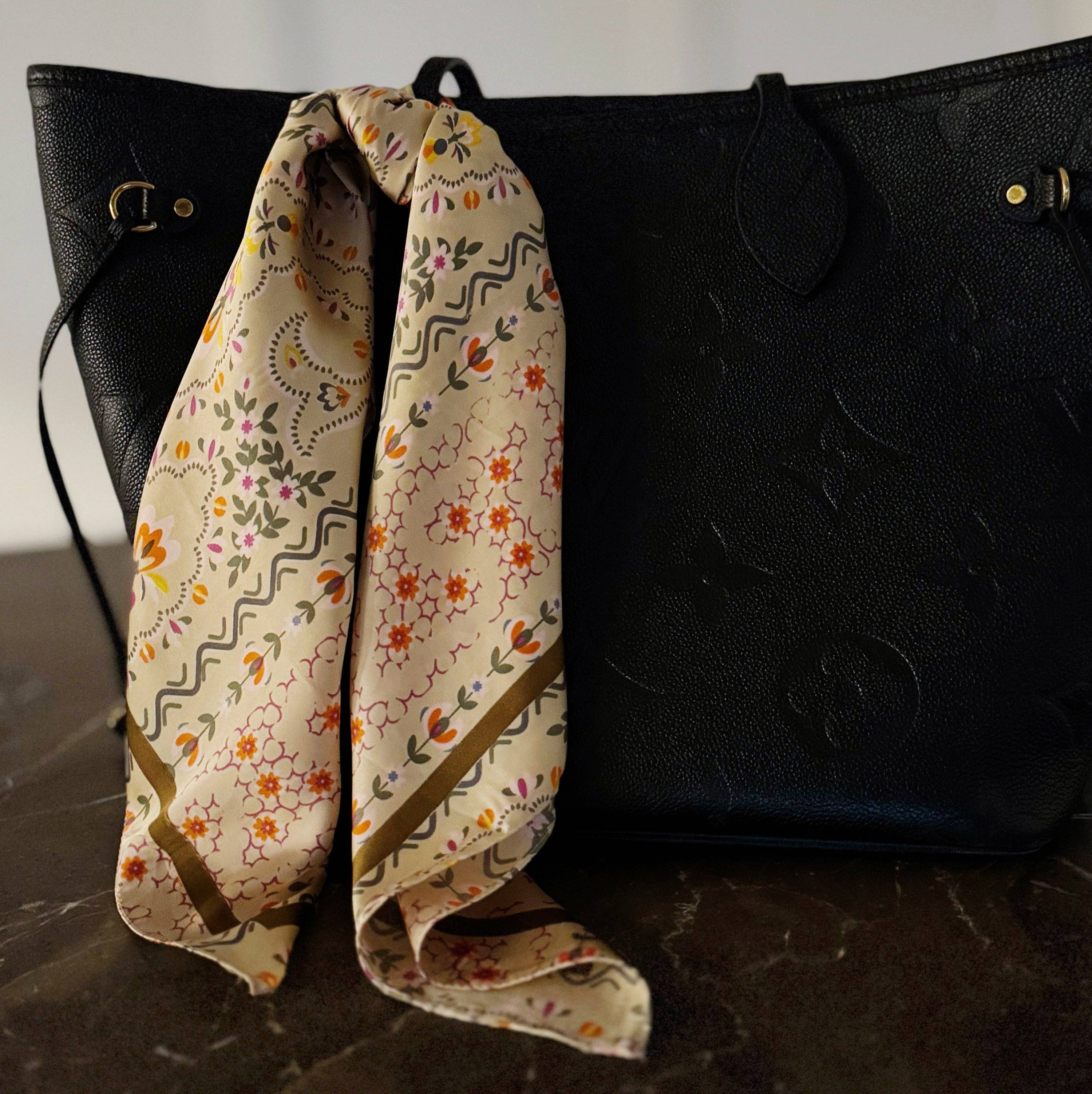 Silky Muse Satin Square Scarf