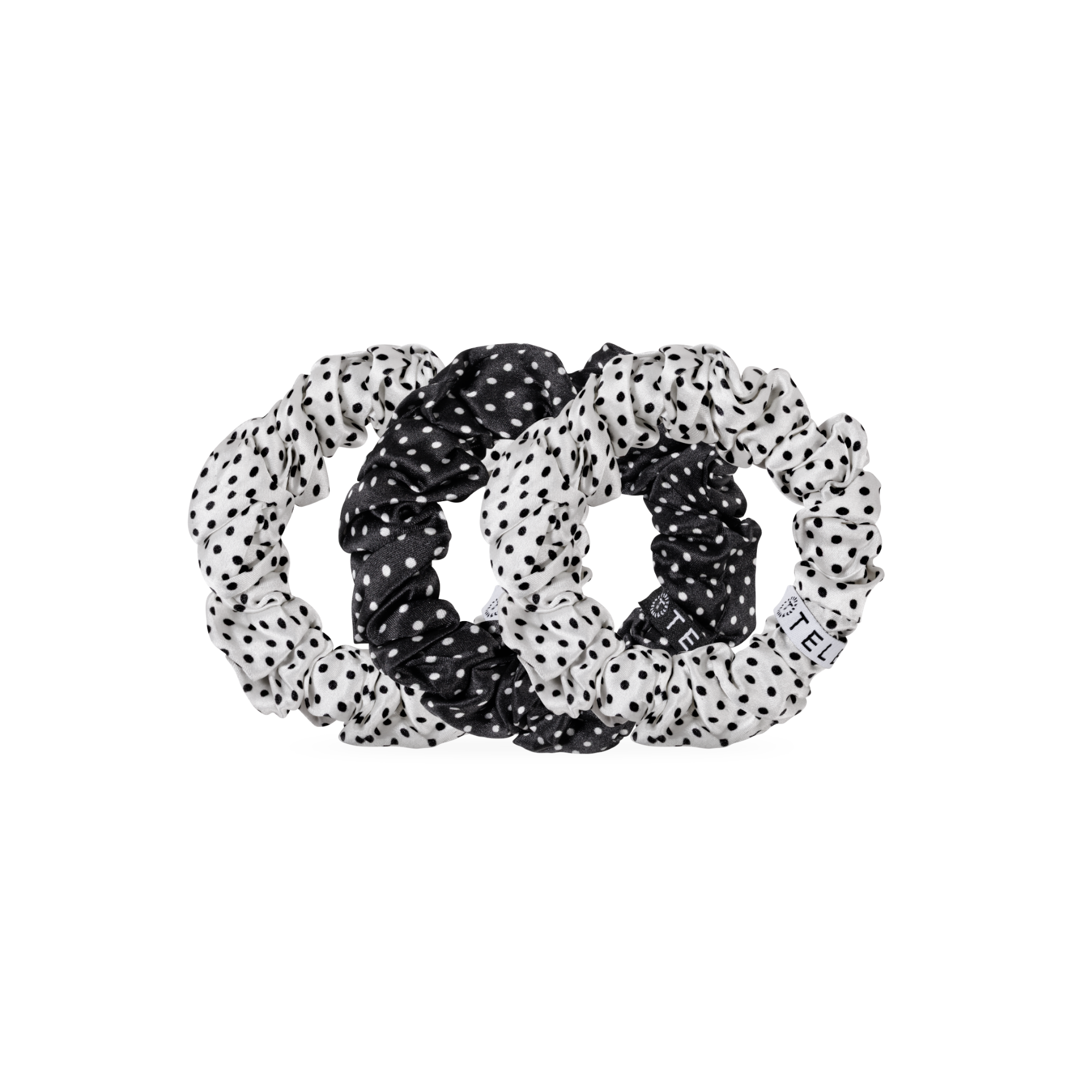 Polka Dot Party Large Silk Scrunchie