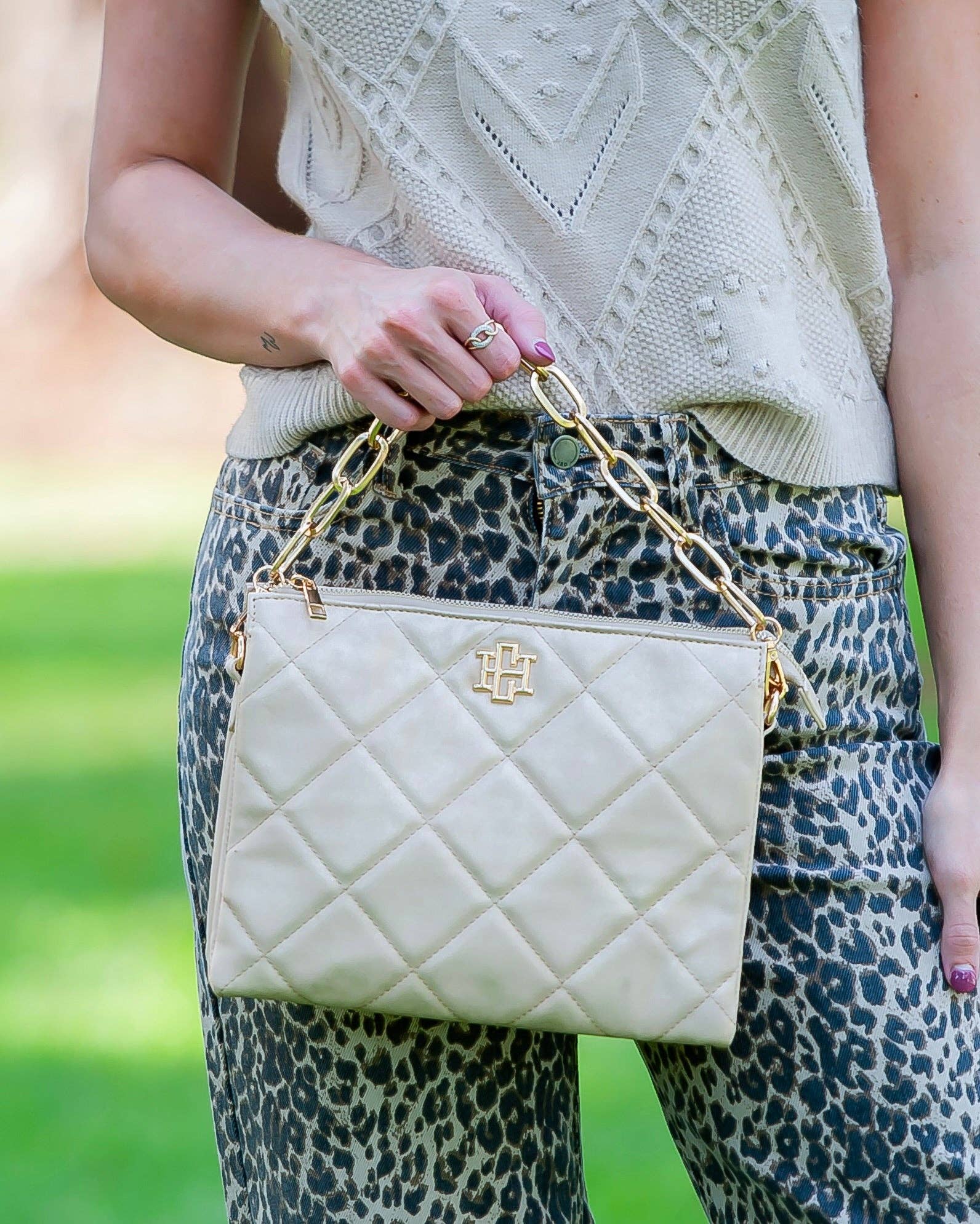 Ariana Crossbody Gold Shimmer LD