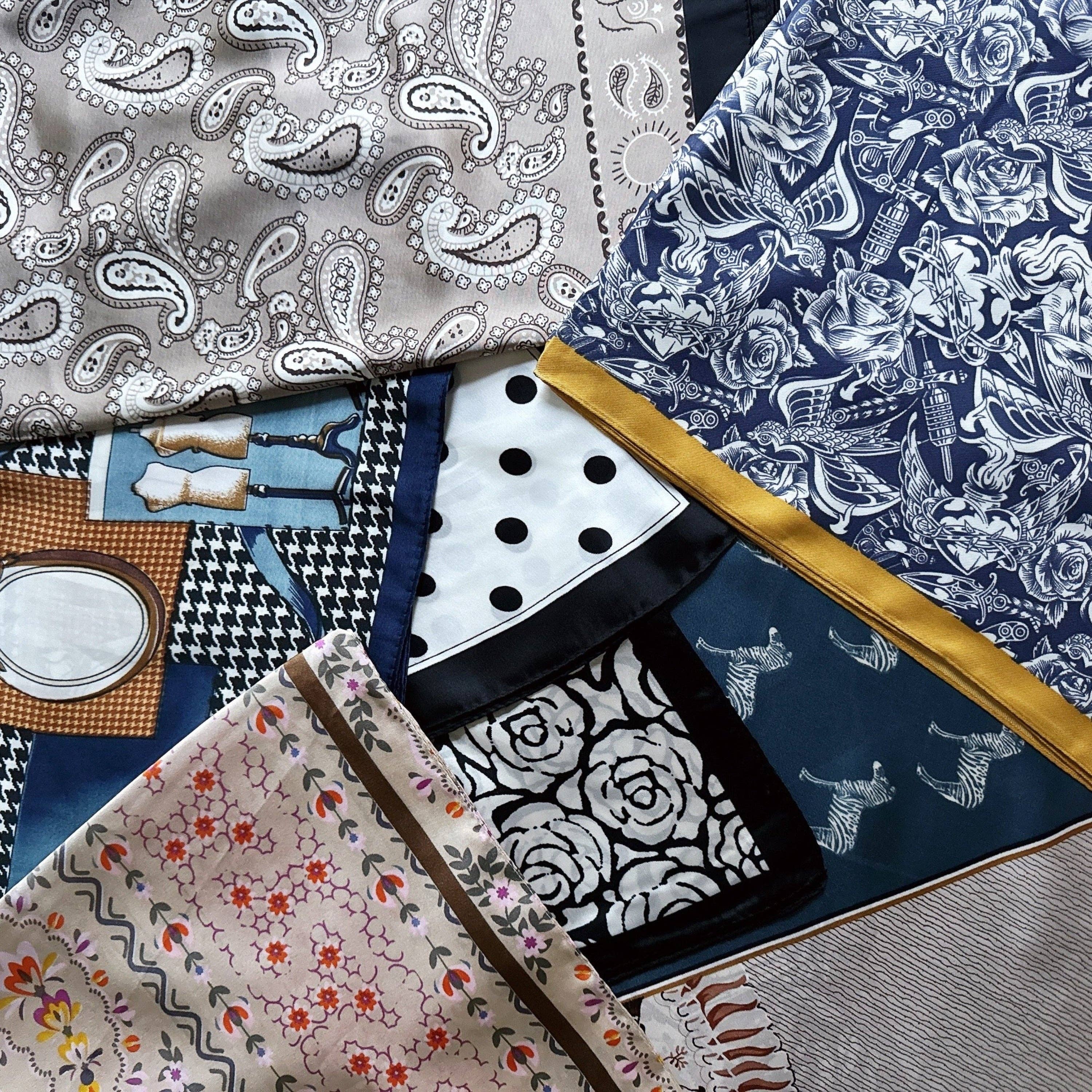 Silky Muse Satin Square Scarf
