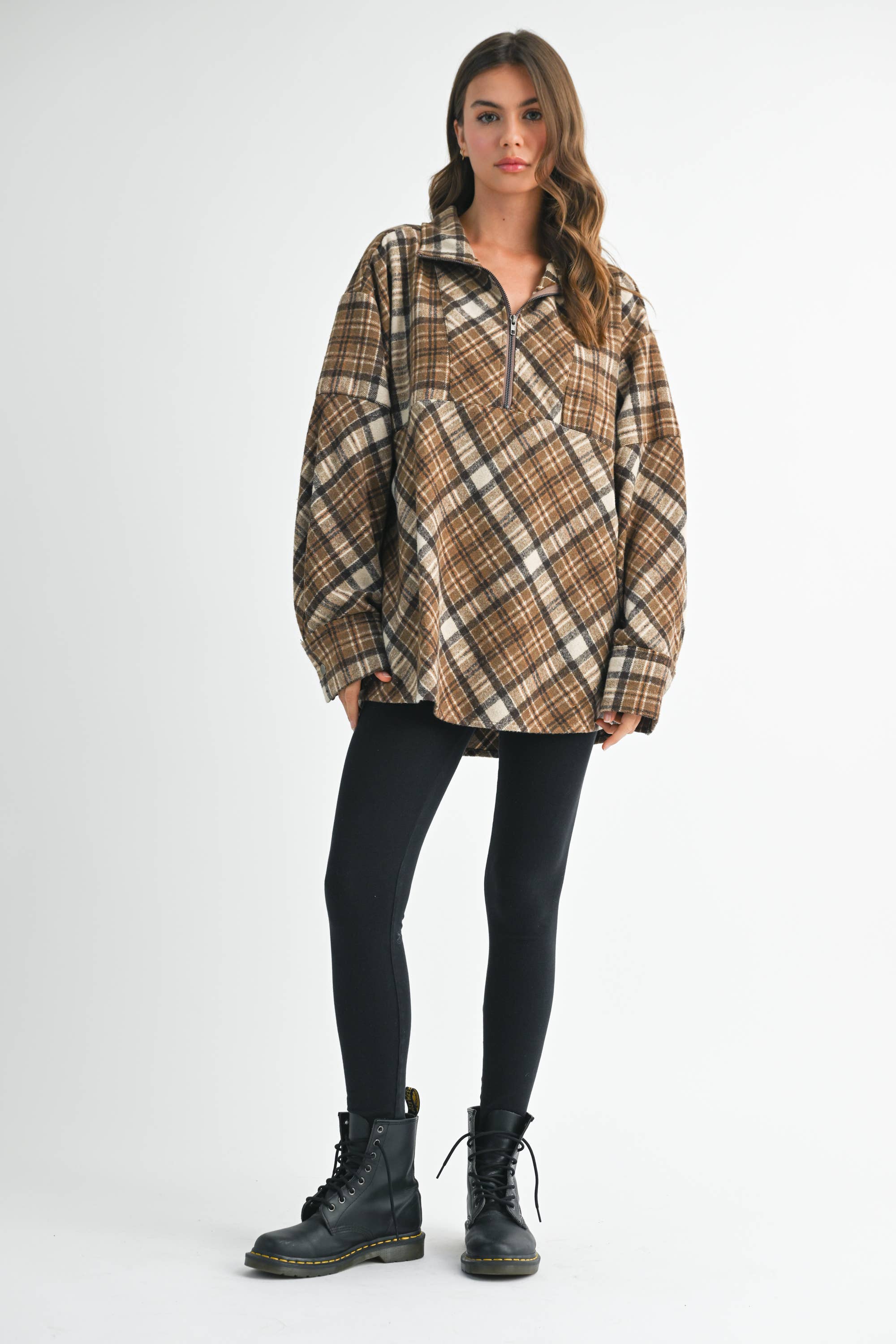 Mya Plaid Pullover