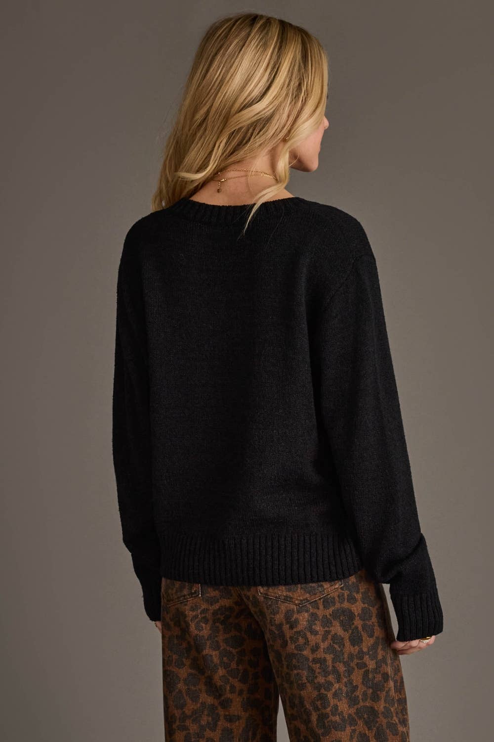 Black & Tan Game Day Lightweight Sweater