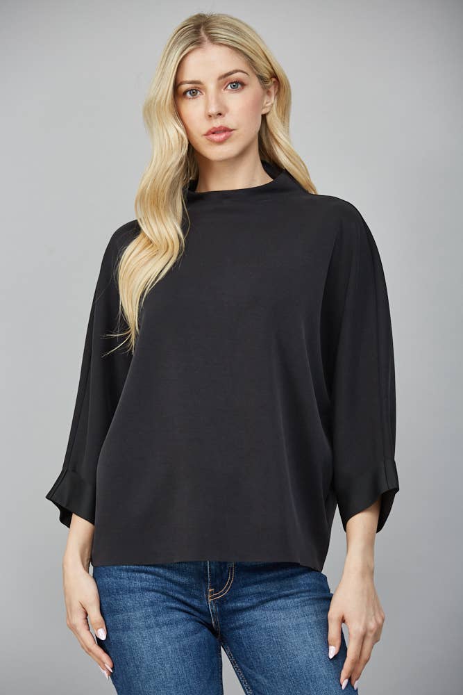MODAL BLEND MOCK NECK