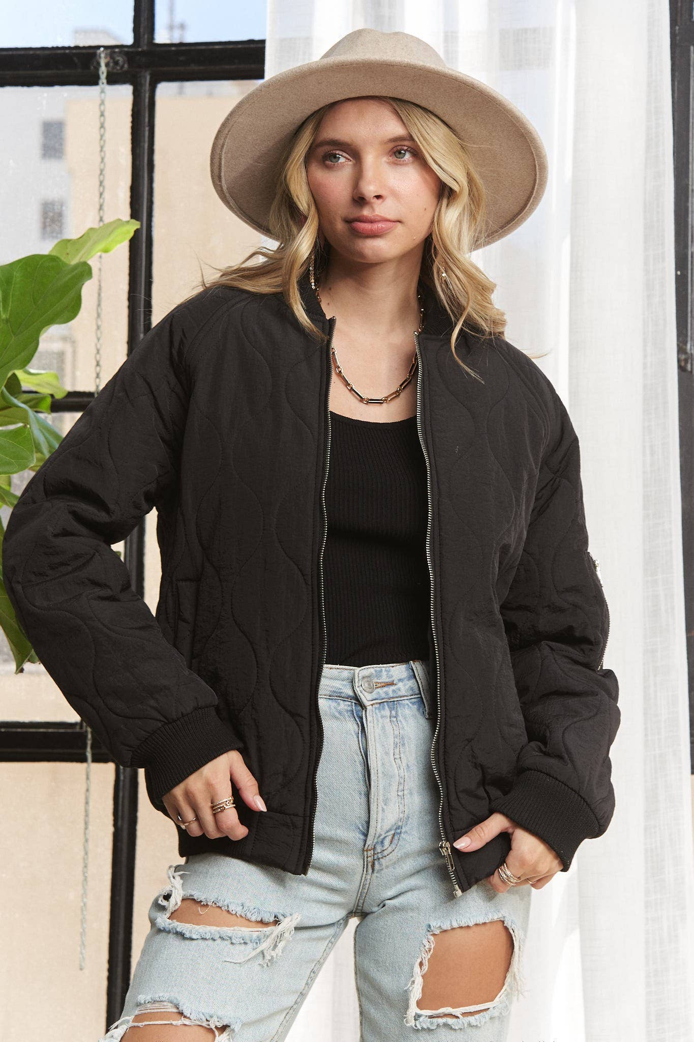 QUILTED UTILITY JACKET