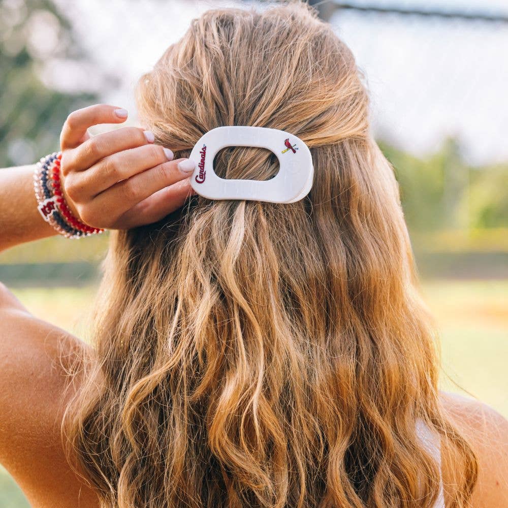 Flat Round Hair Clip | Medium | St. Louis Cardinals