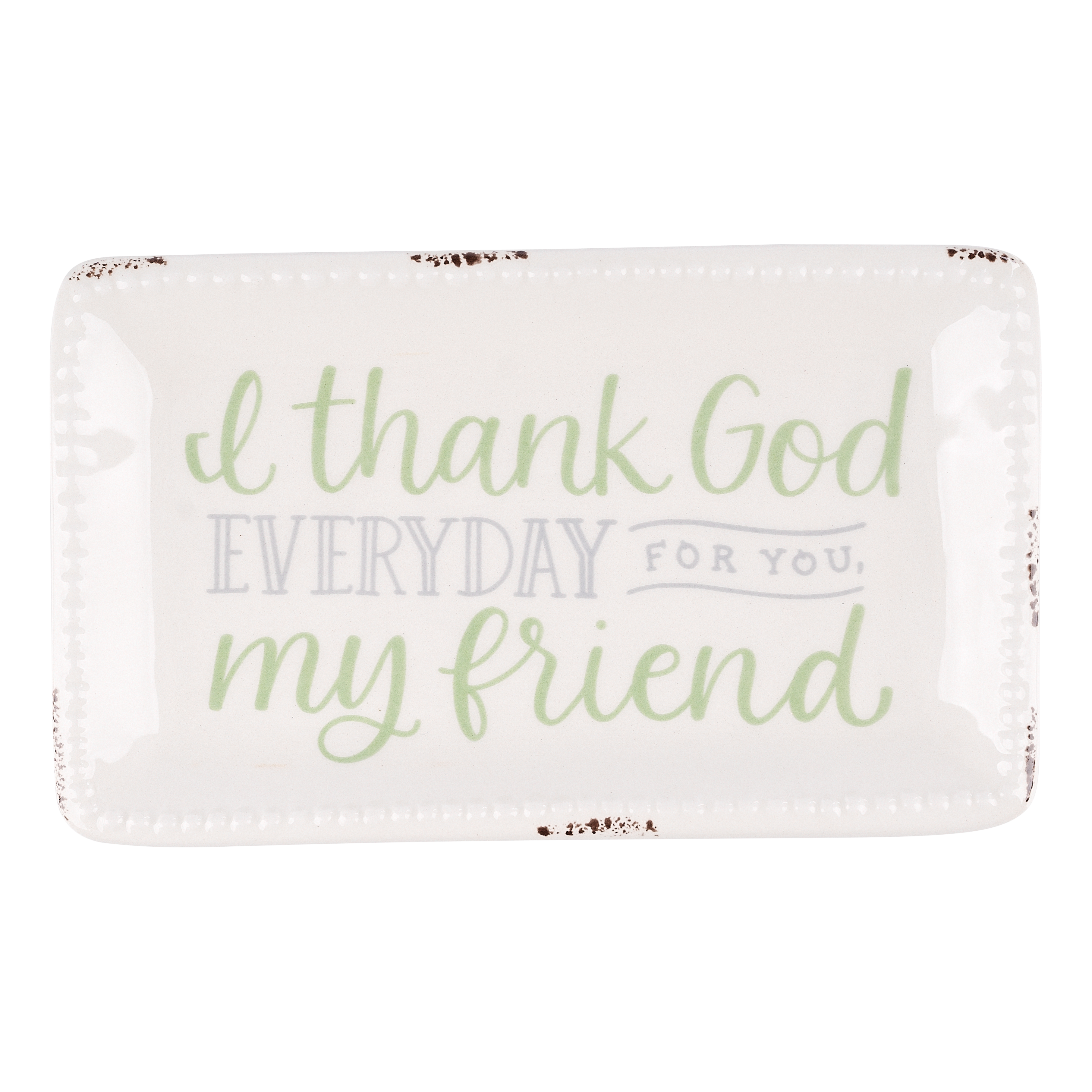 Thank God For You Friend Trinket Tray