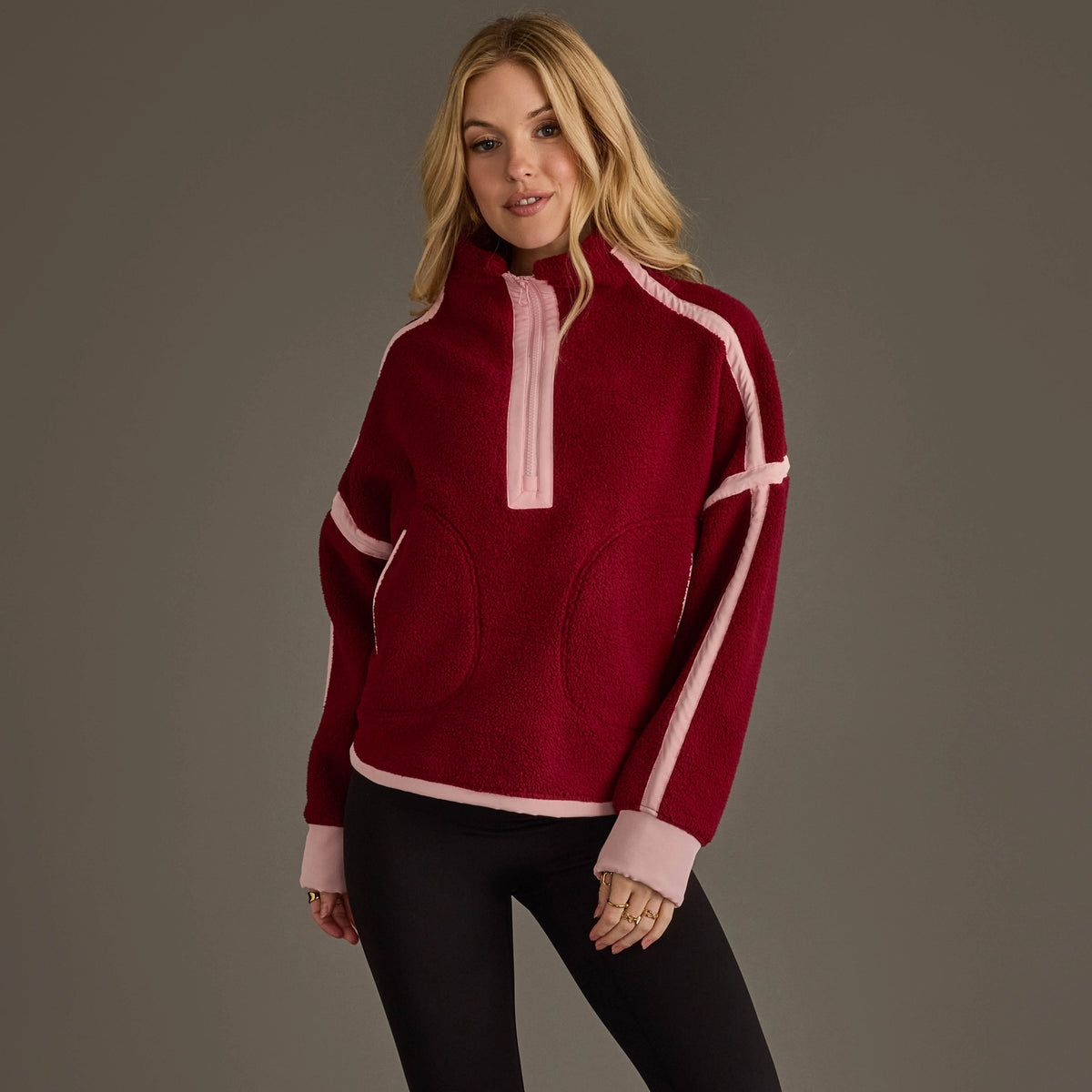 Half Zip Sherpa Fleece