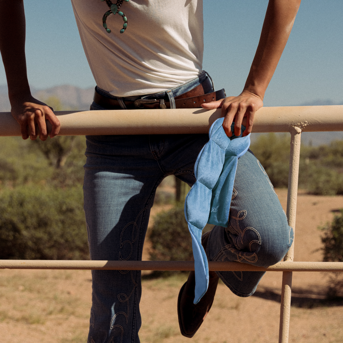 Blue Jean Weighted Sleep Mask