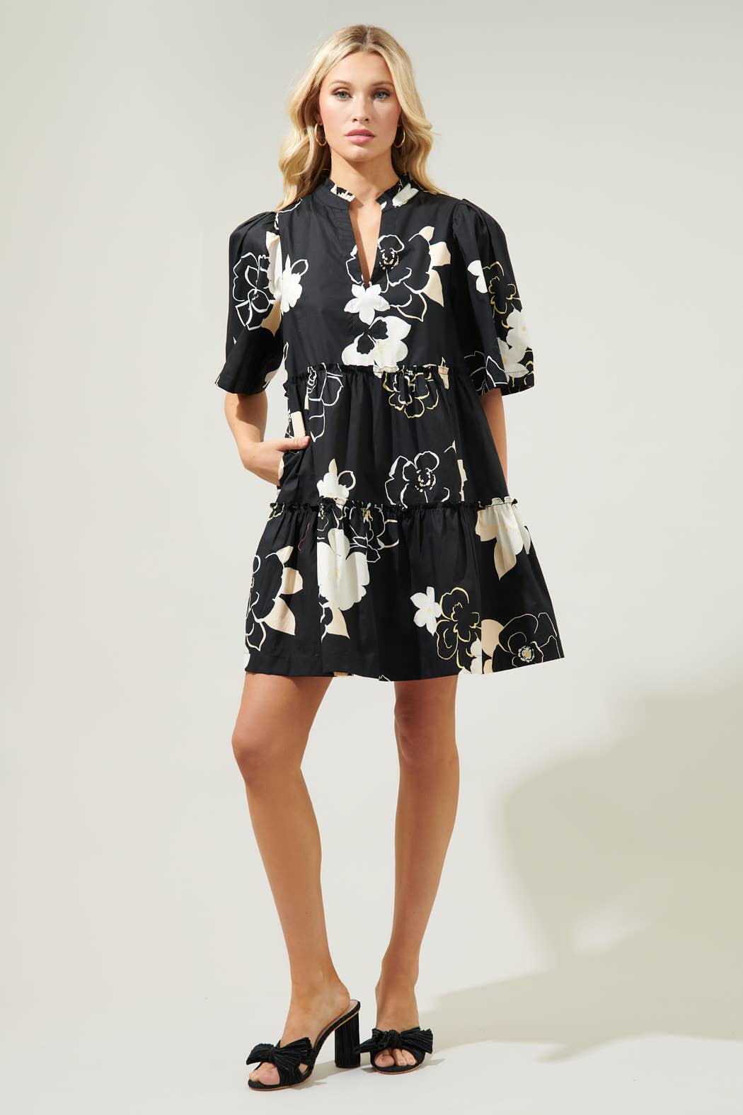 Cairan Rose Shift Dress