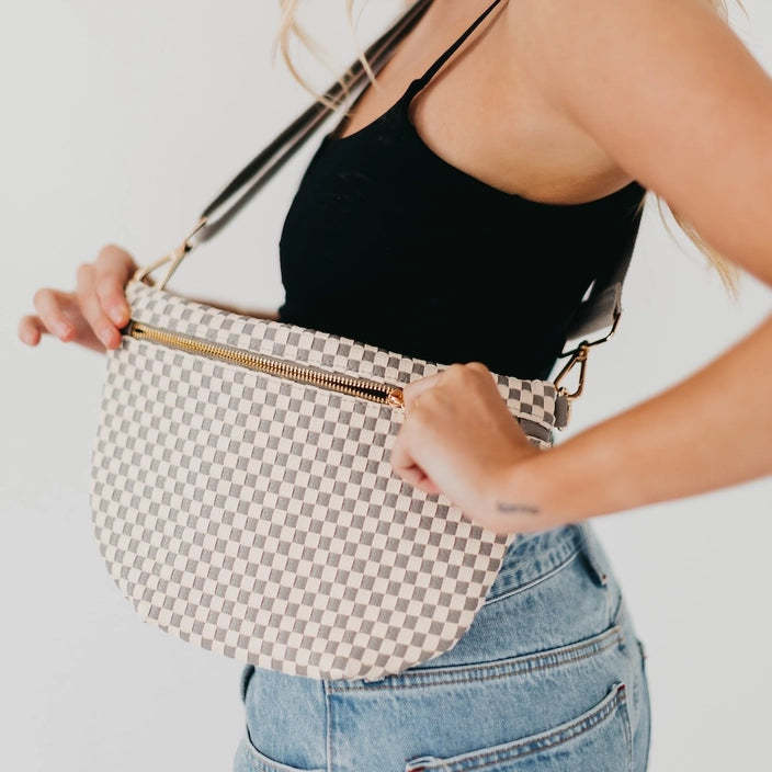 Westlyn Bum Bag - Checkered Gray
