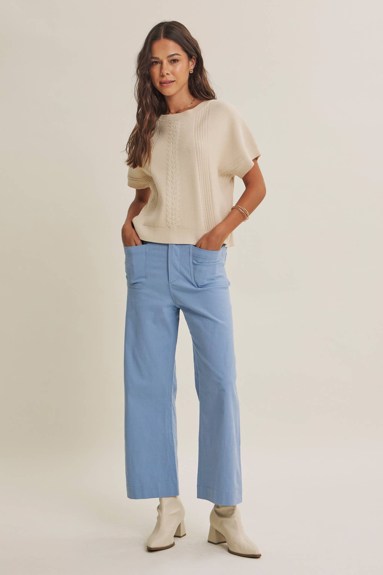 STRETCHY COTTON PANTS