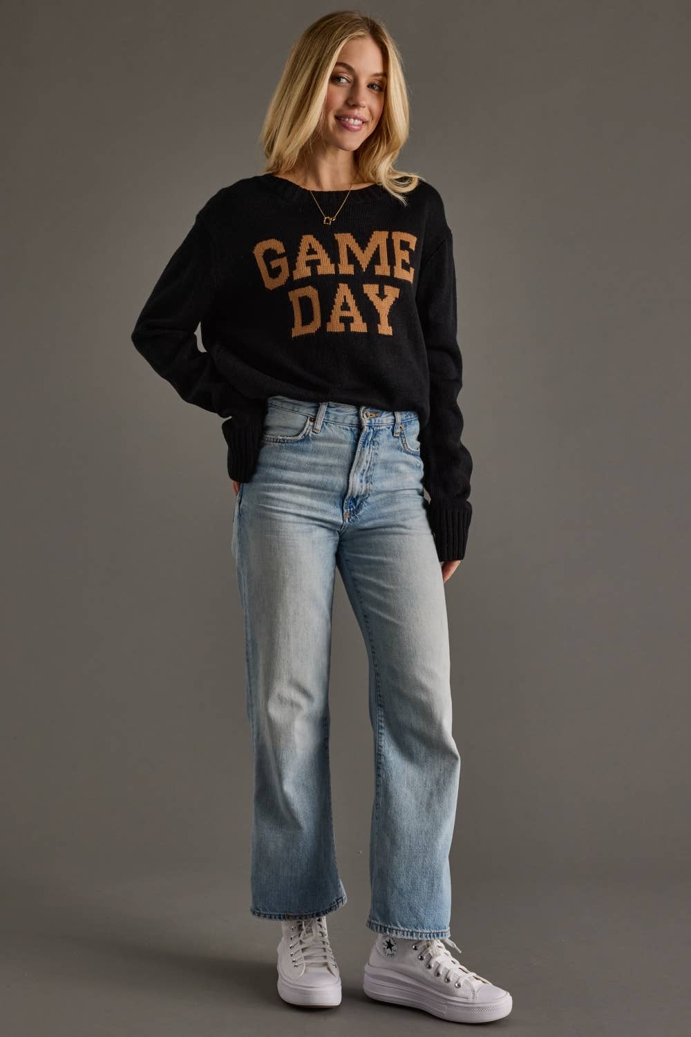 Black & Tan Game Day Sweater