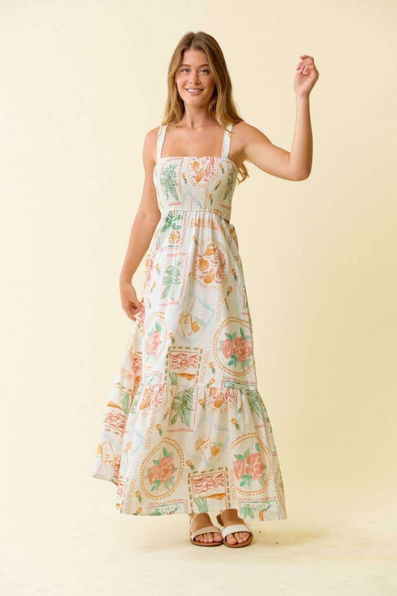 TROPICAL MAXI DRESS
