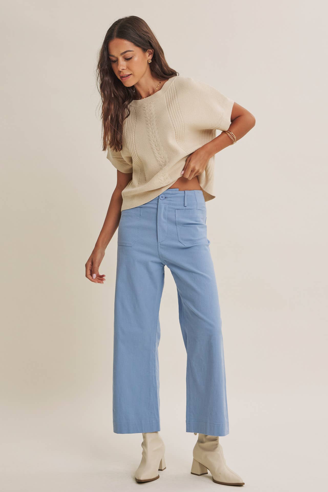 STRETCHY COTTON PANTS