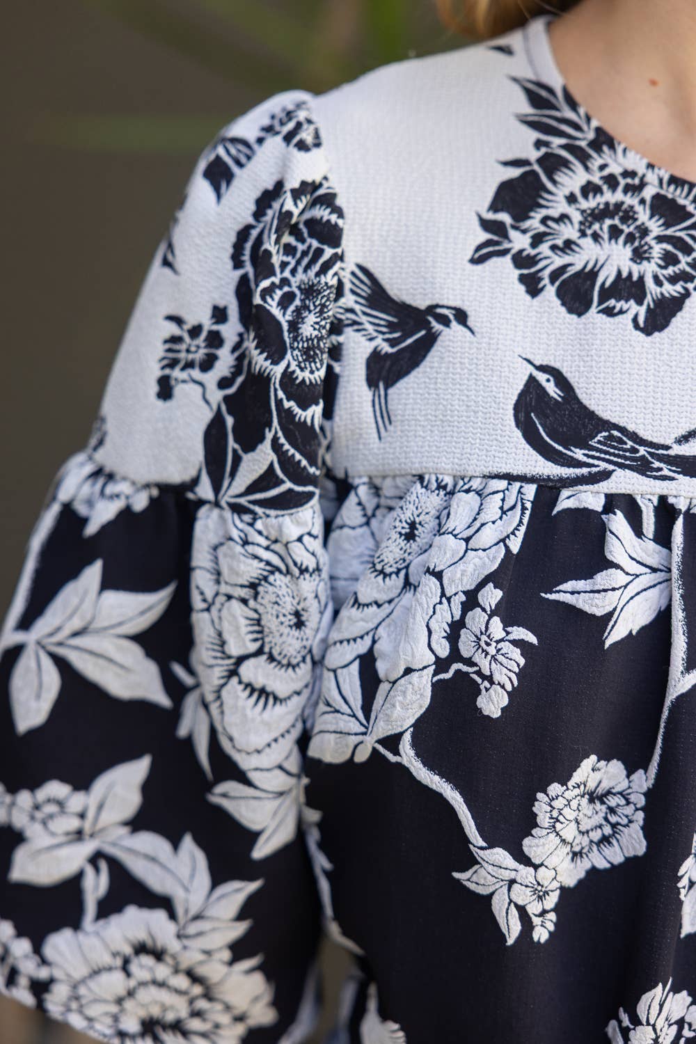 Floral Jaquard Top