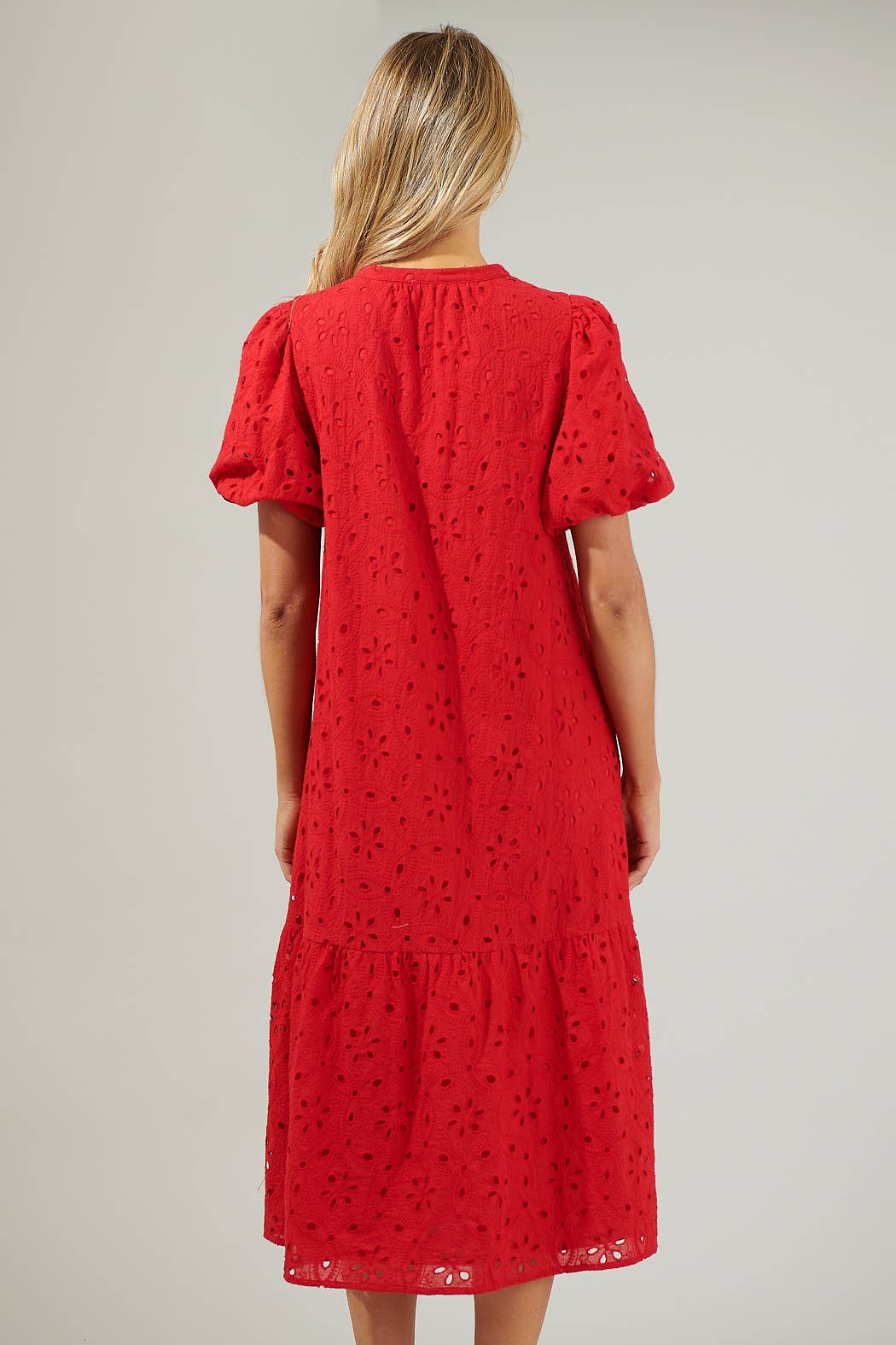 Villa Nova Eyelet Midi Dress
