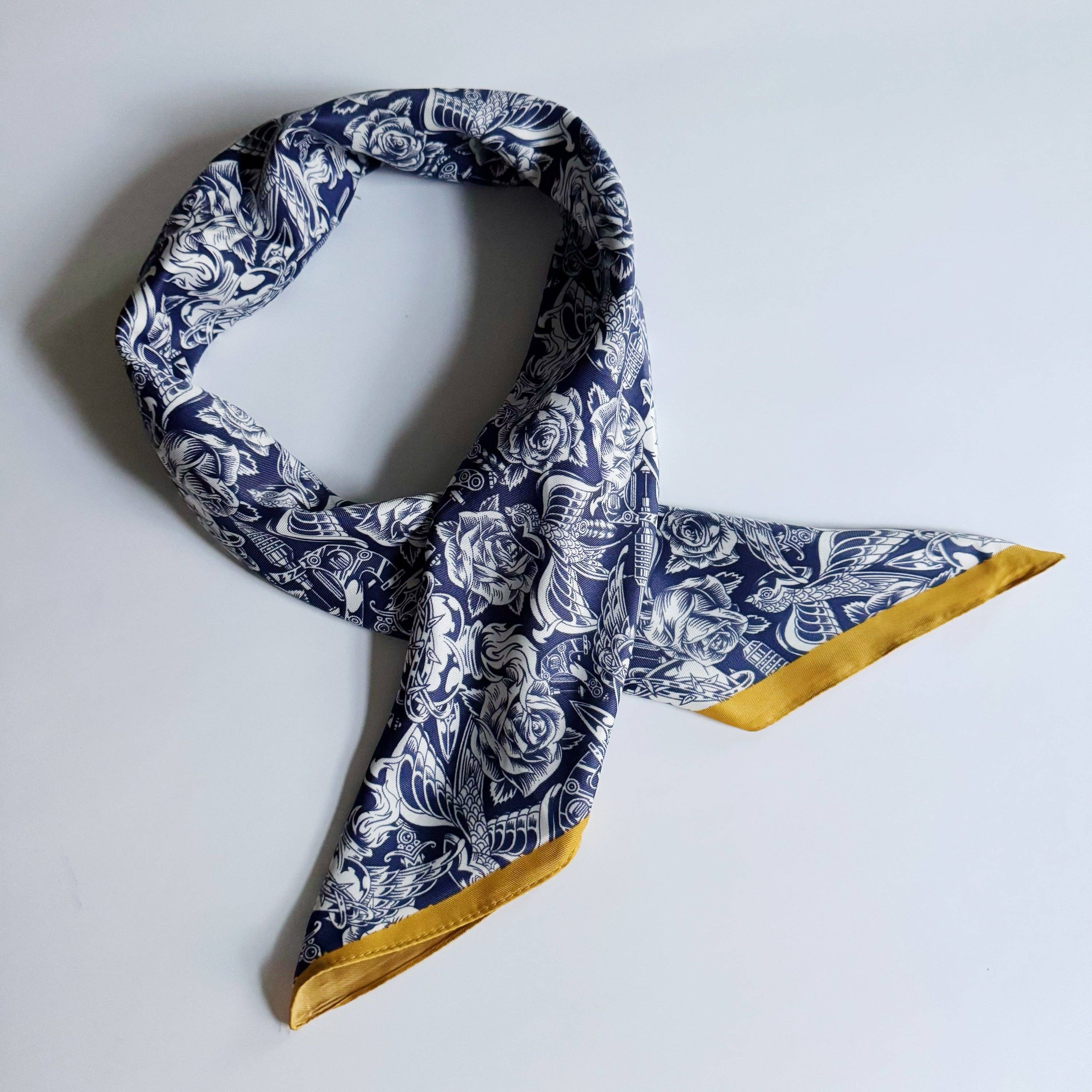 Silky Muse Satin Square Scarf