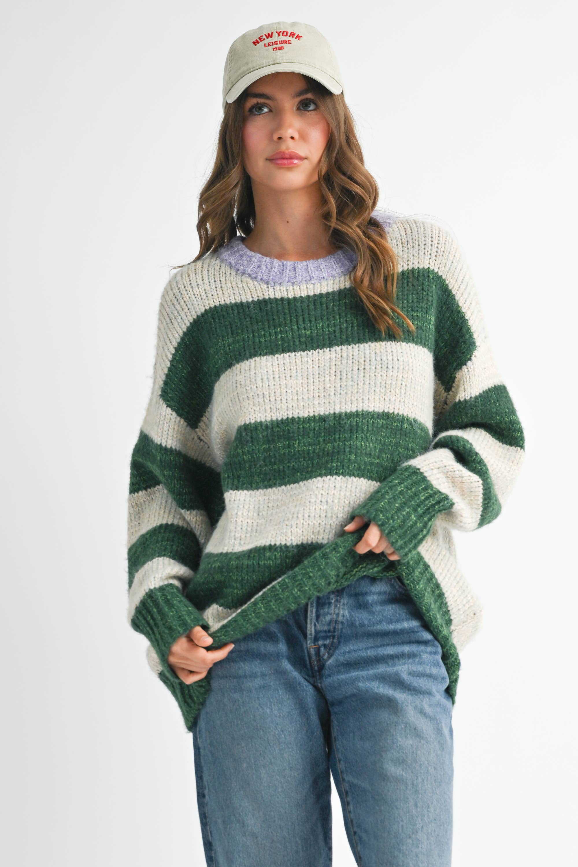 Oversized Striped Sweater