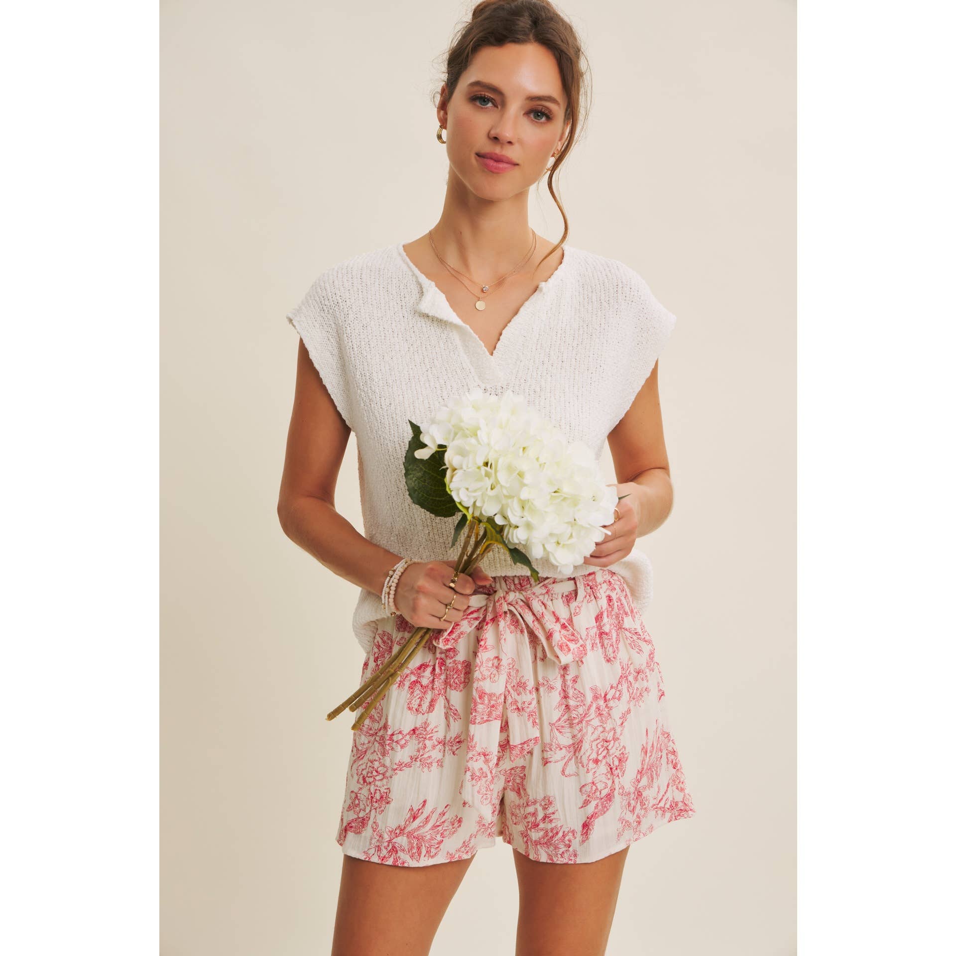 PARISIAN CHARM TOILE SHORTS