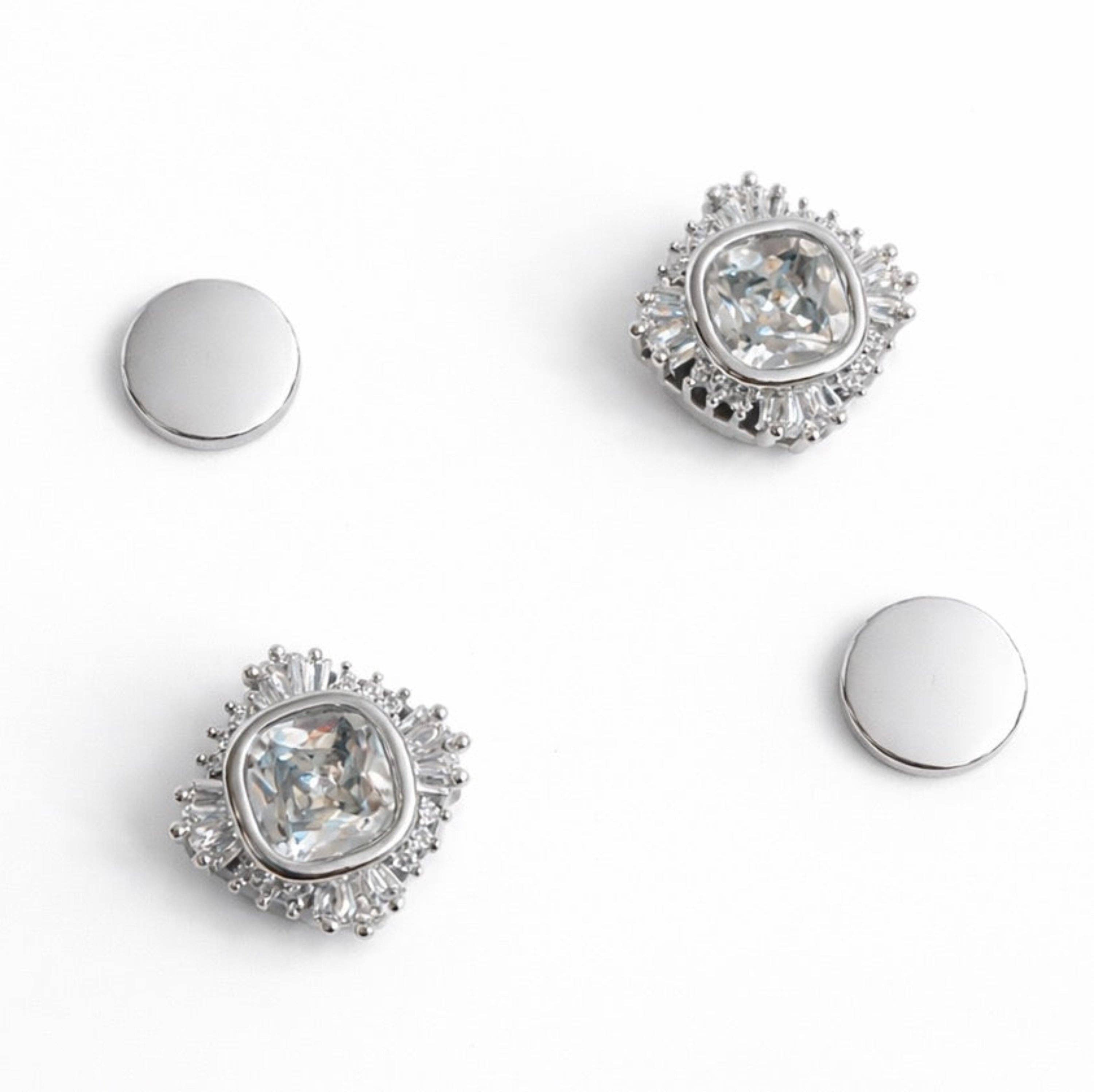 Radiant Sparkle Brooch – Abstract Design, Scarf Magnetic Brooch Pin