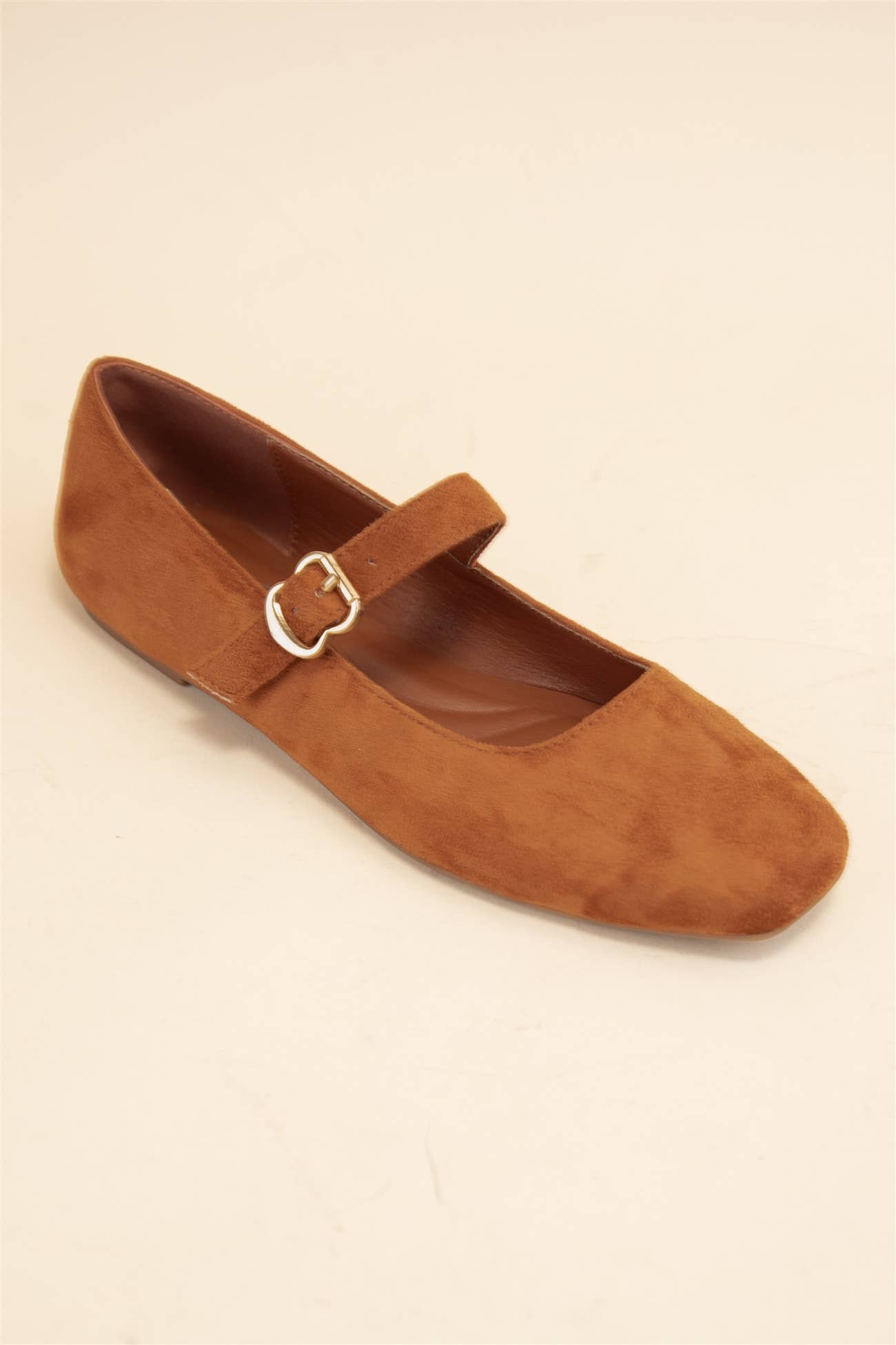 SQUARE TOE MARY JANE FLATS