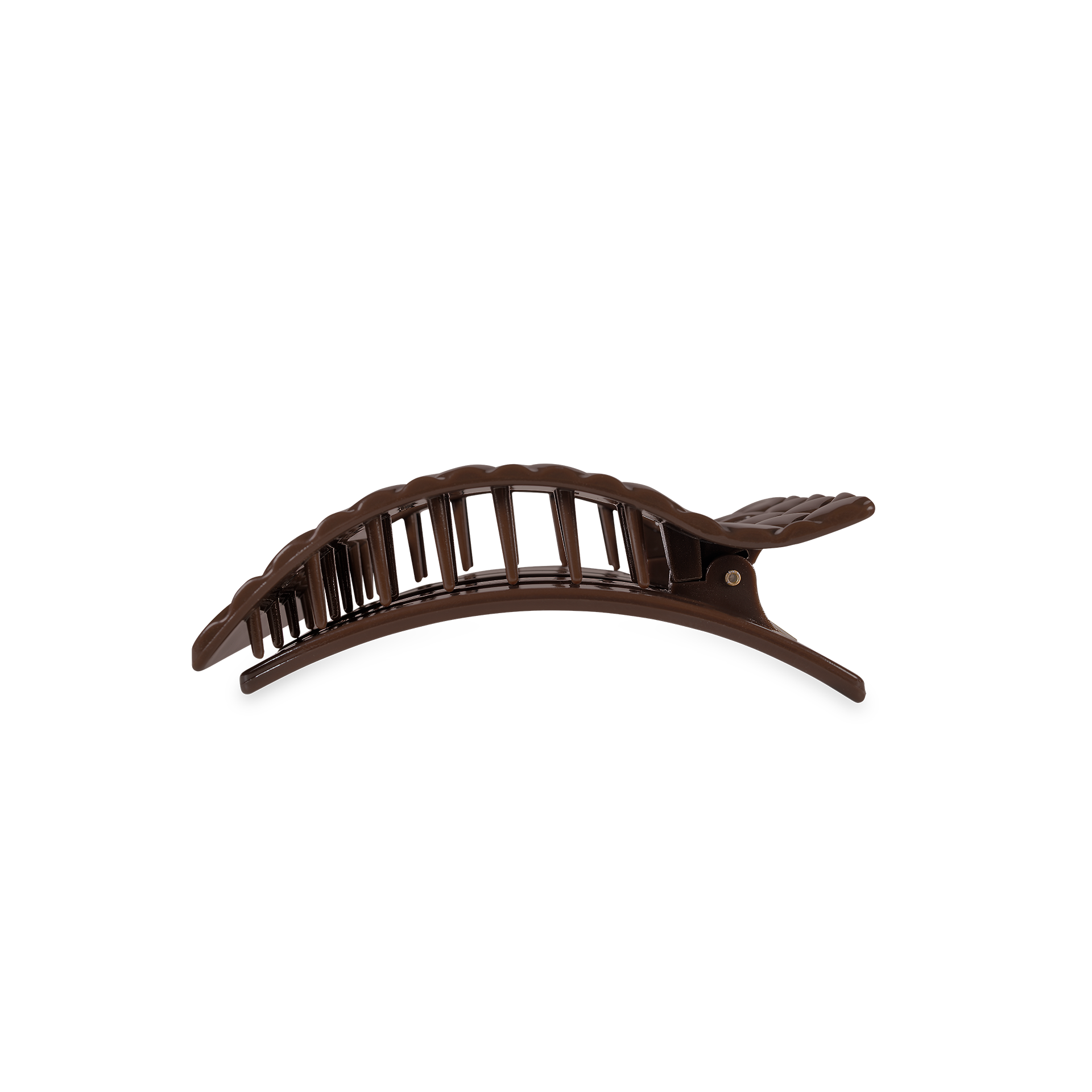 Flat Rectangle Hair Clip | Small | Truly Taupe Quilted
