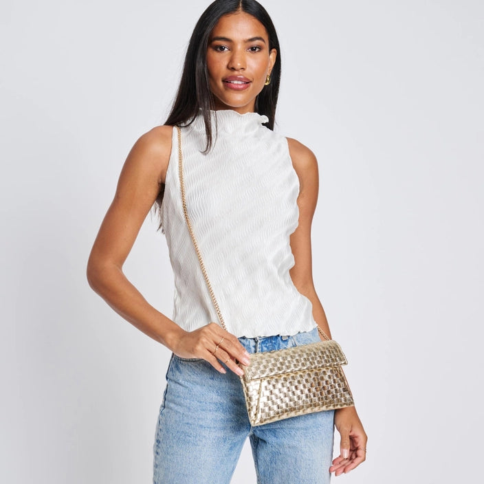 Priscilla Woven Clutch/Crossbody