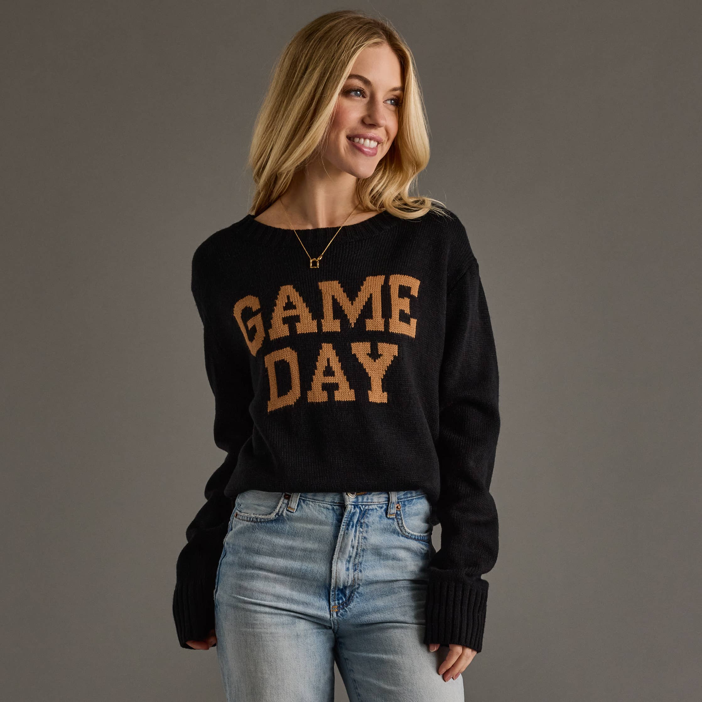 Black & Tan Game Day Sweater