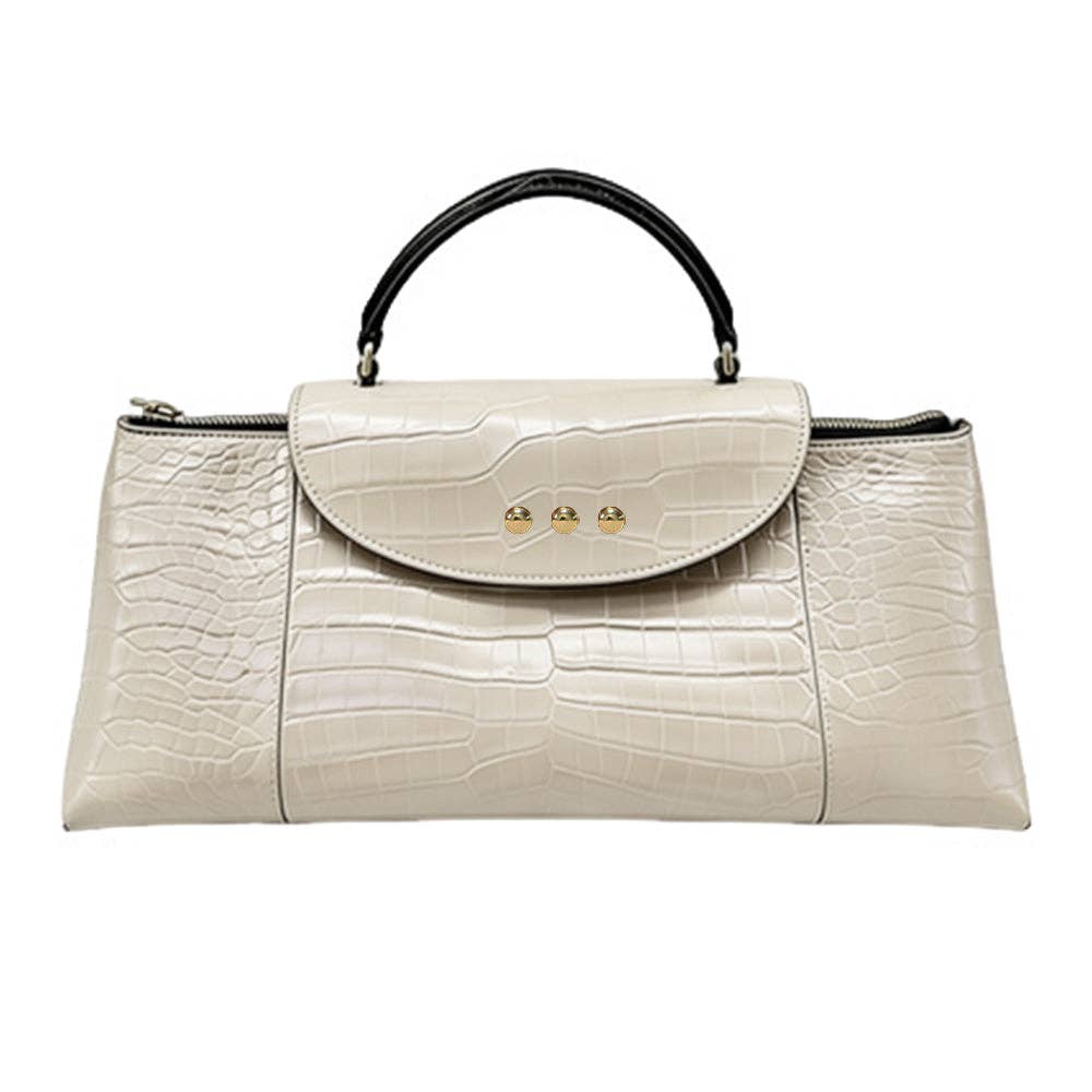 Elena Croc Embossed Crossbody