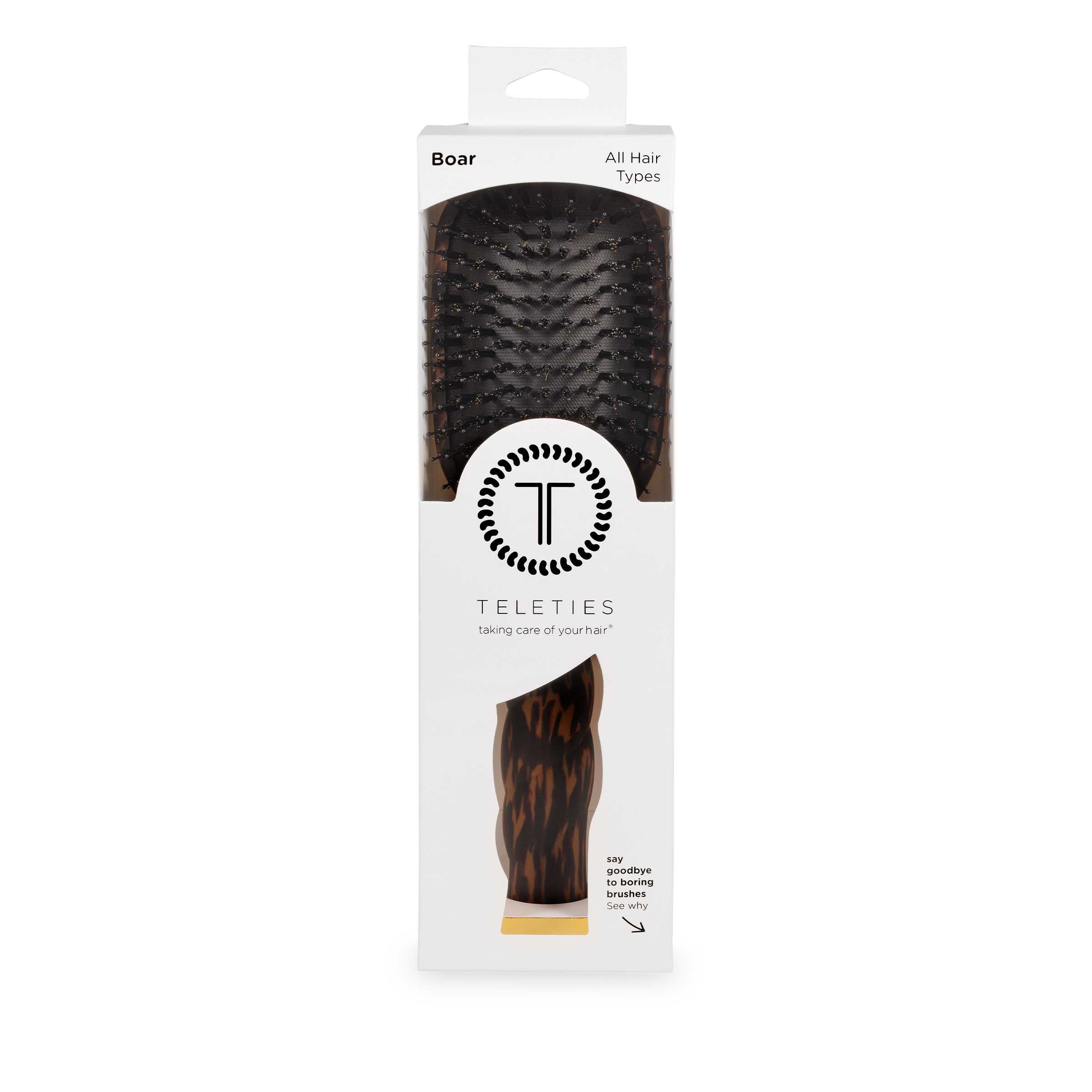 Boar Bristle Hair Brush | Tortoise
