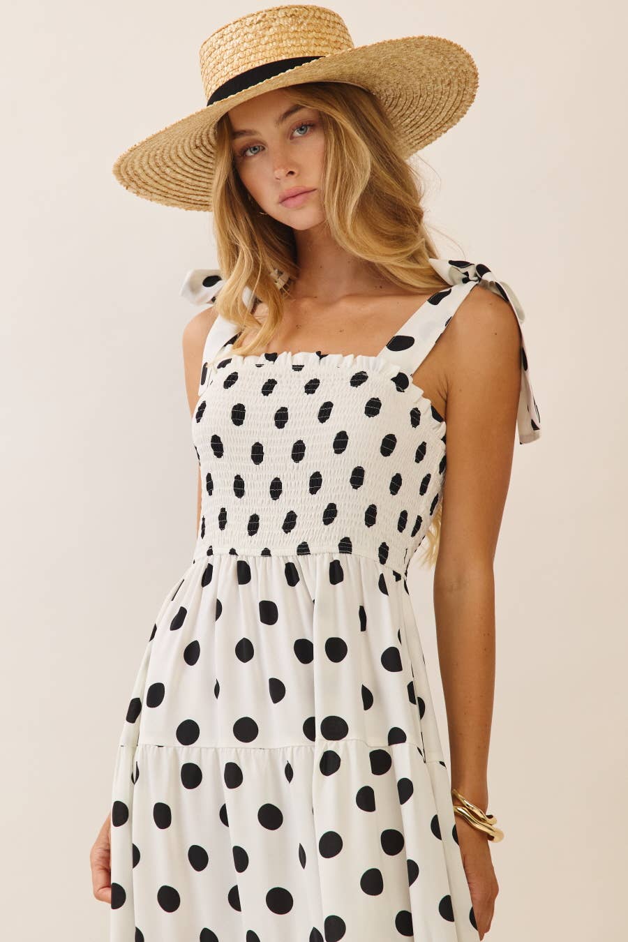 Polka Dot Midi Dress