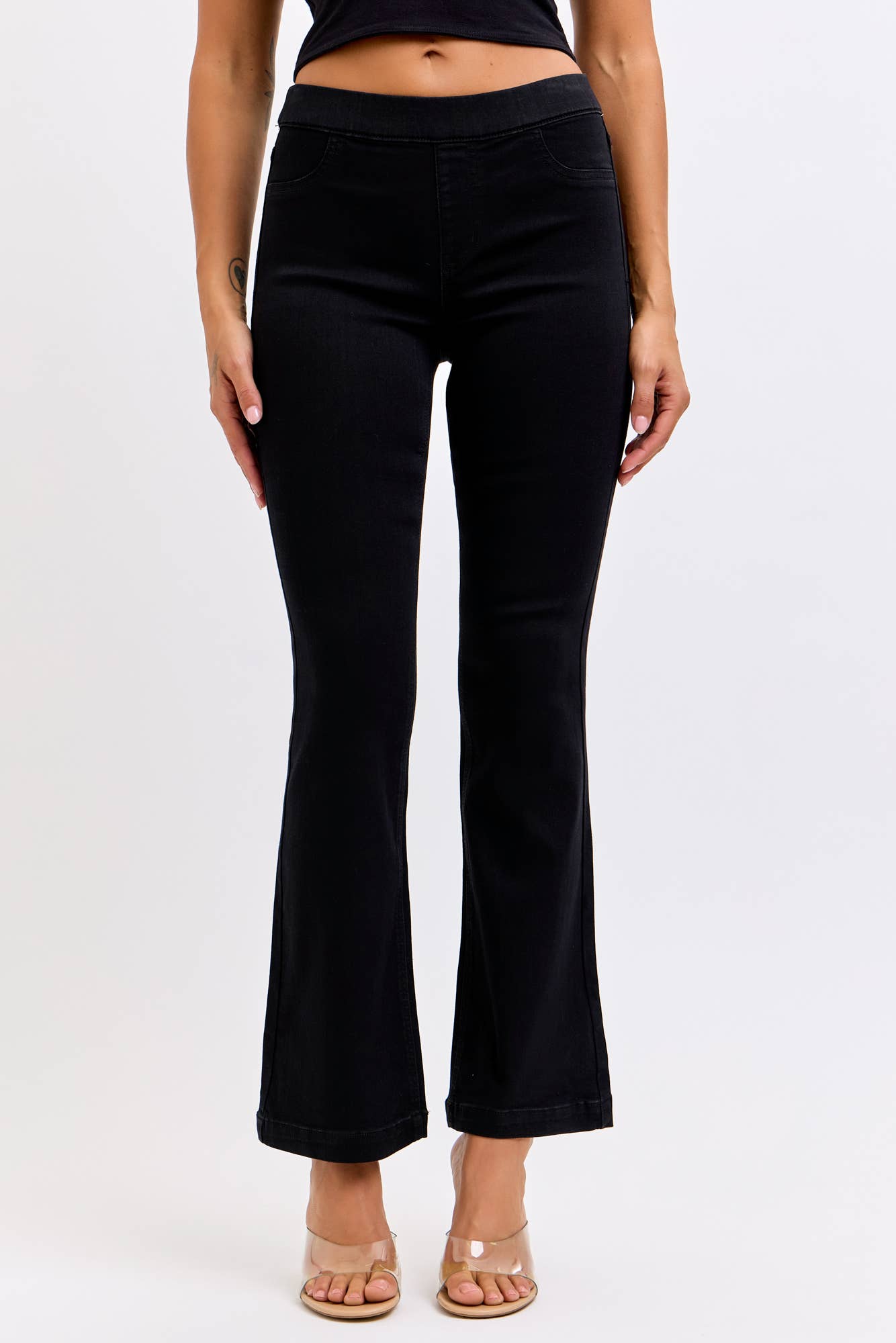 Black Flared Jegging