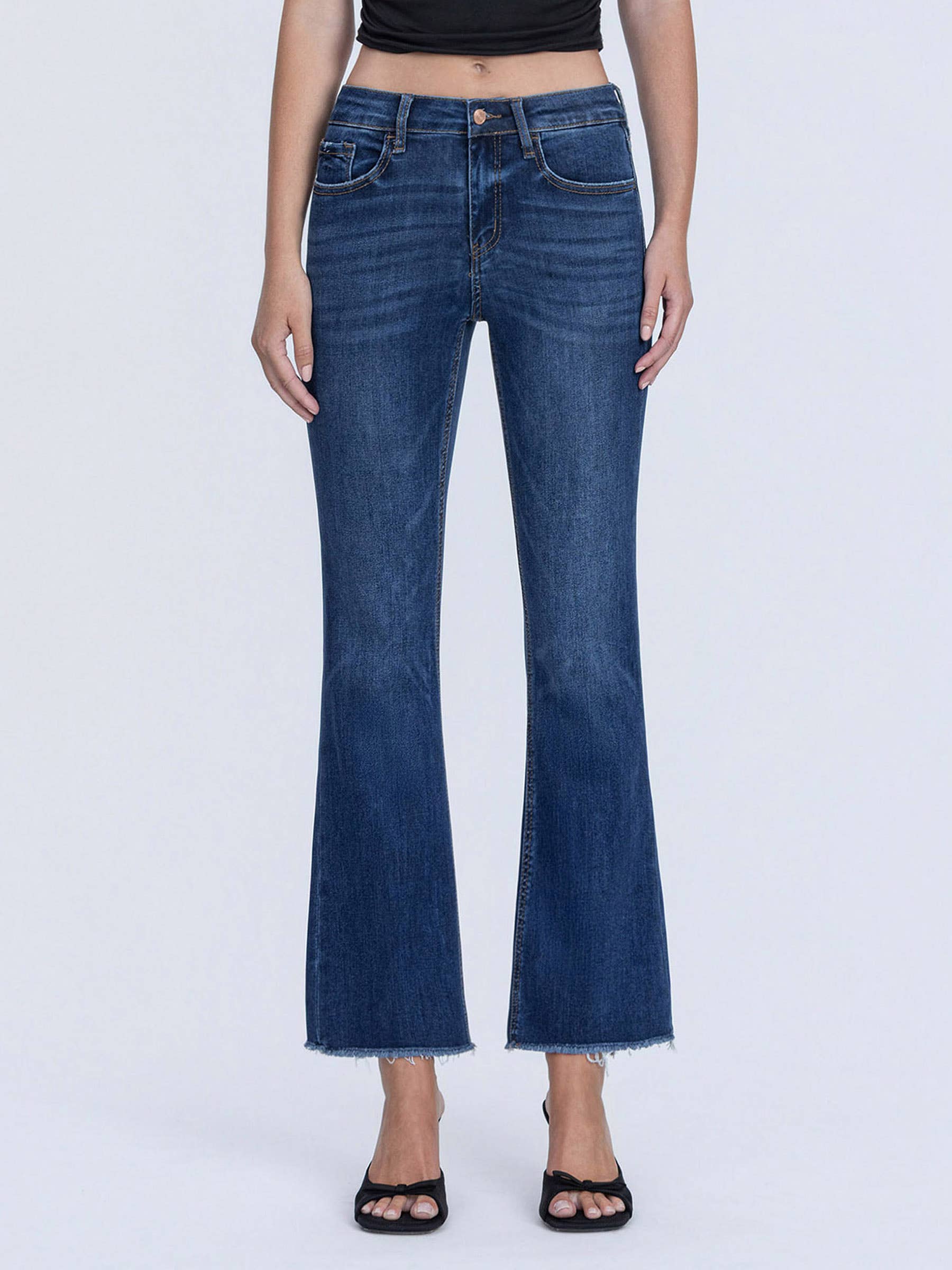 Privilege - MID RISE KICK FLARE JEANS