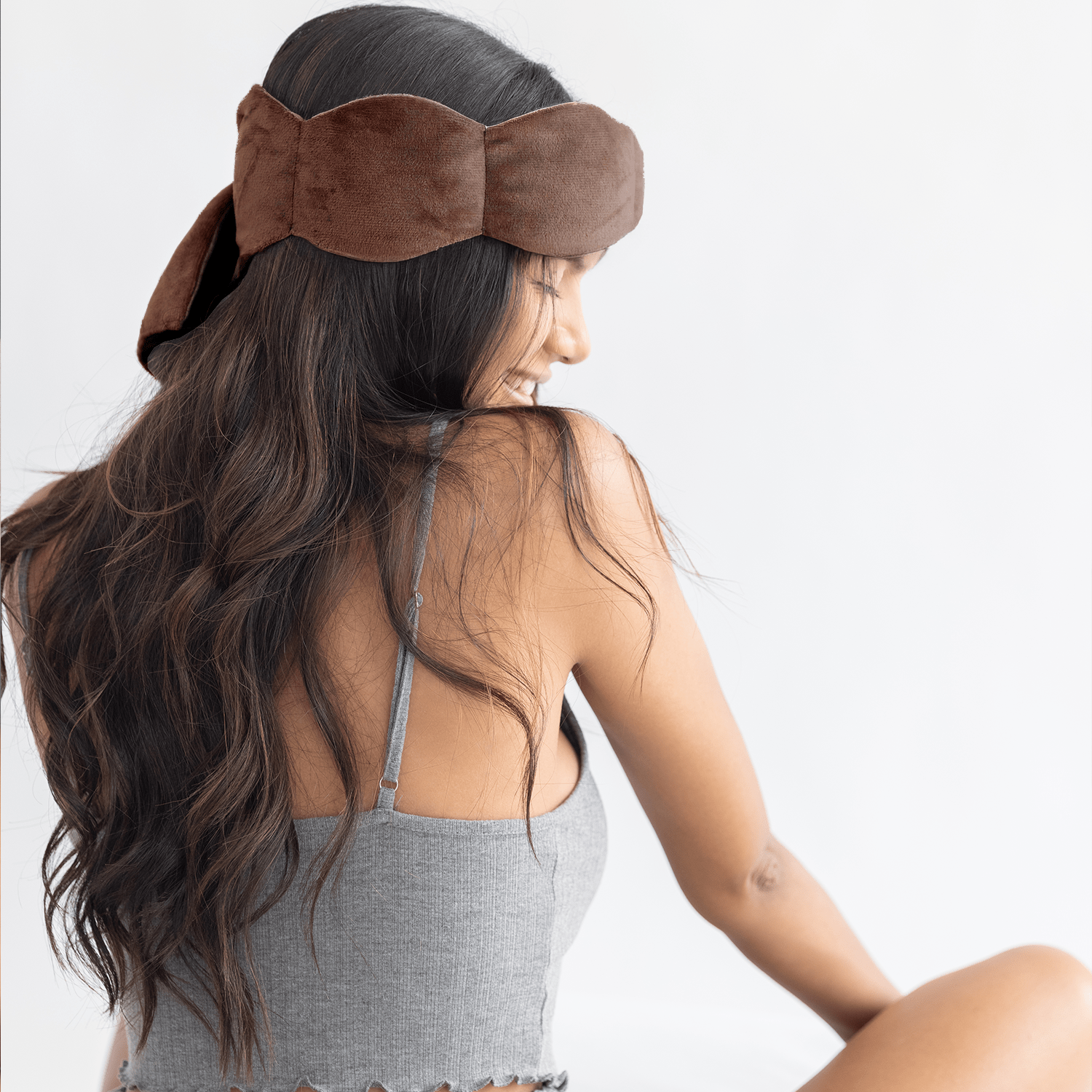 Mocha Weighted Sleep Mask - Eye Mask