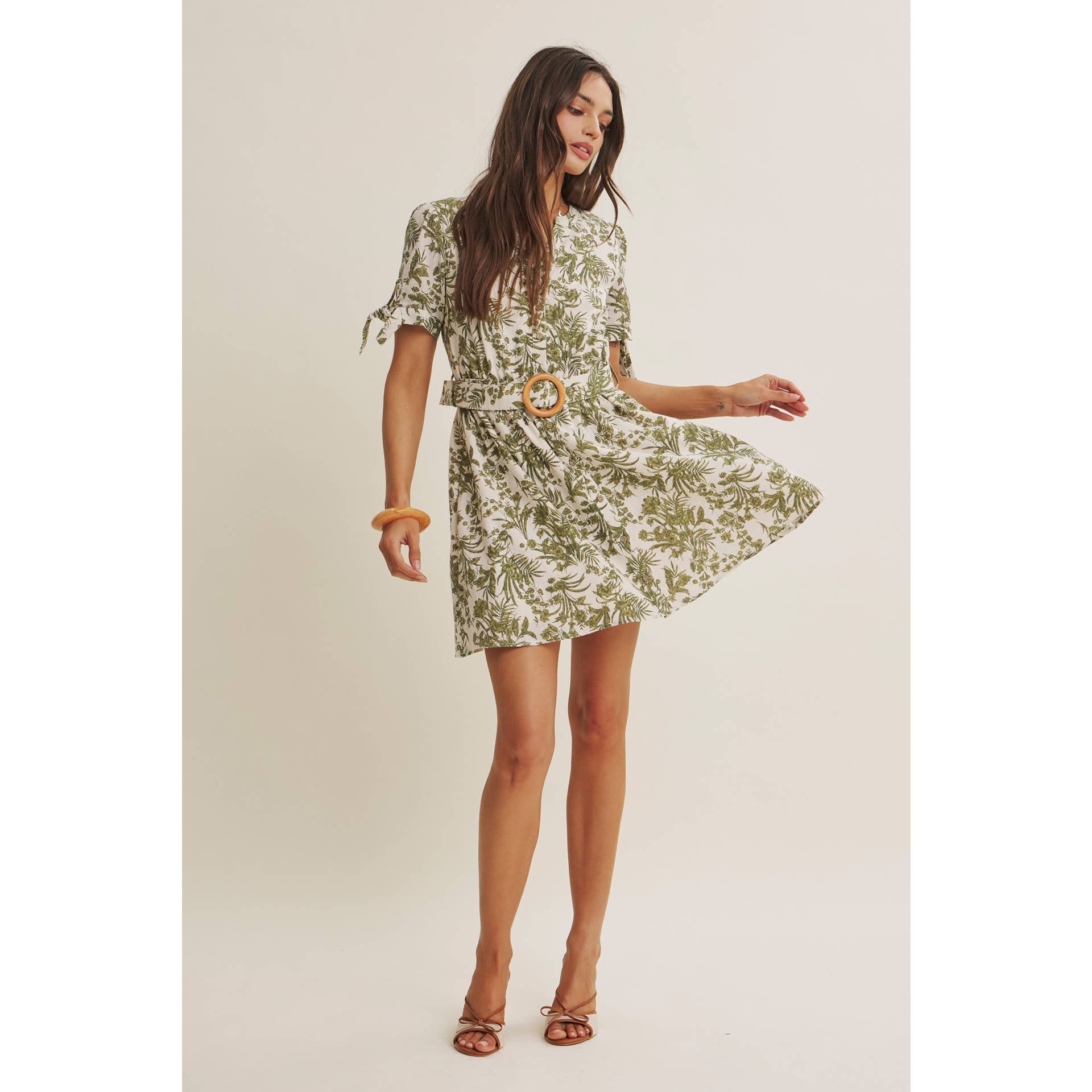 VINEYARD FLORAL MINI DRESS