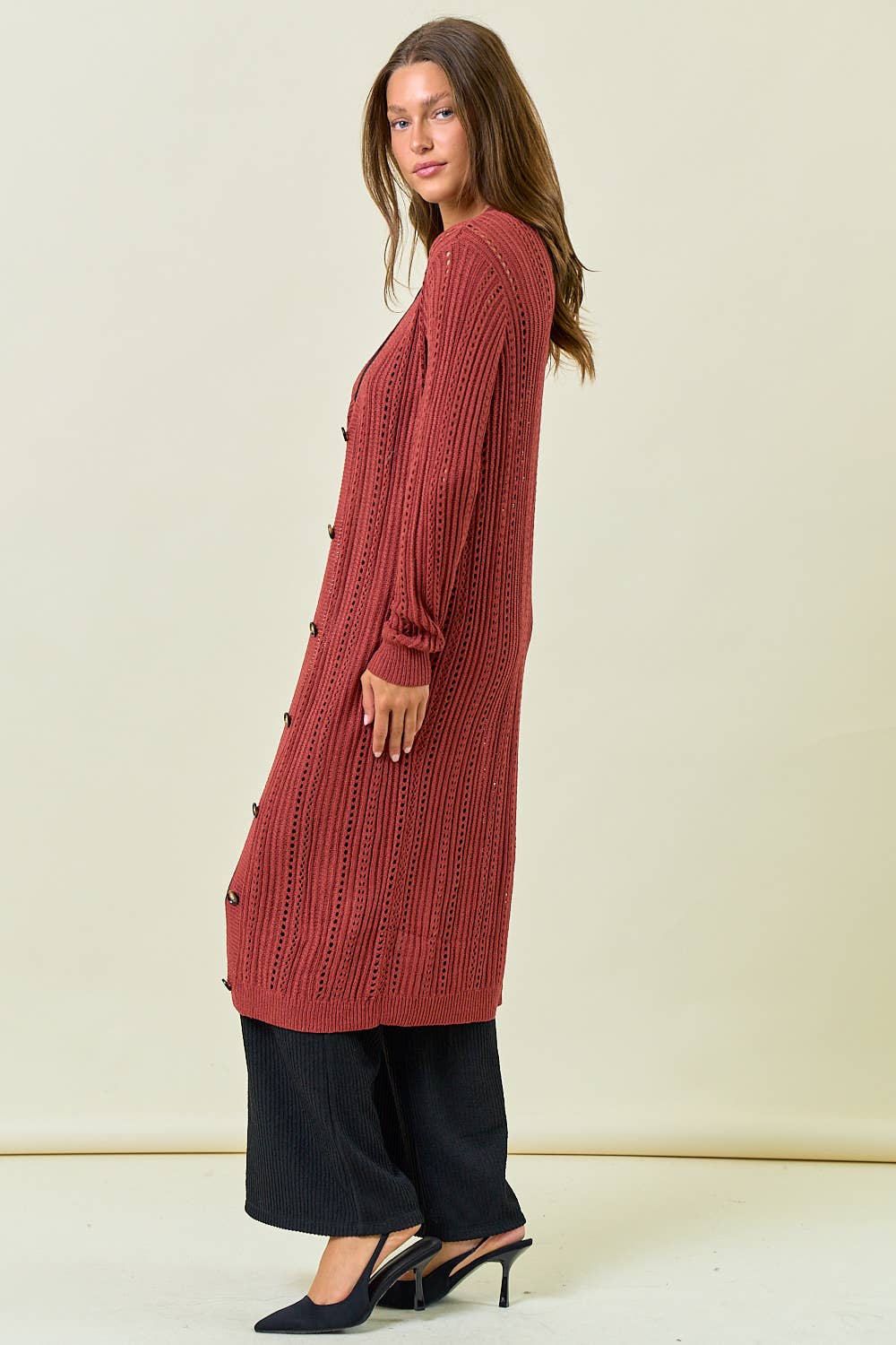 BUTTON DOWN KNIT CARDIGAN