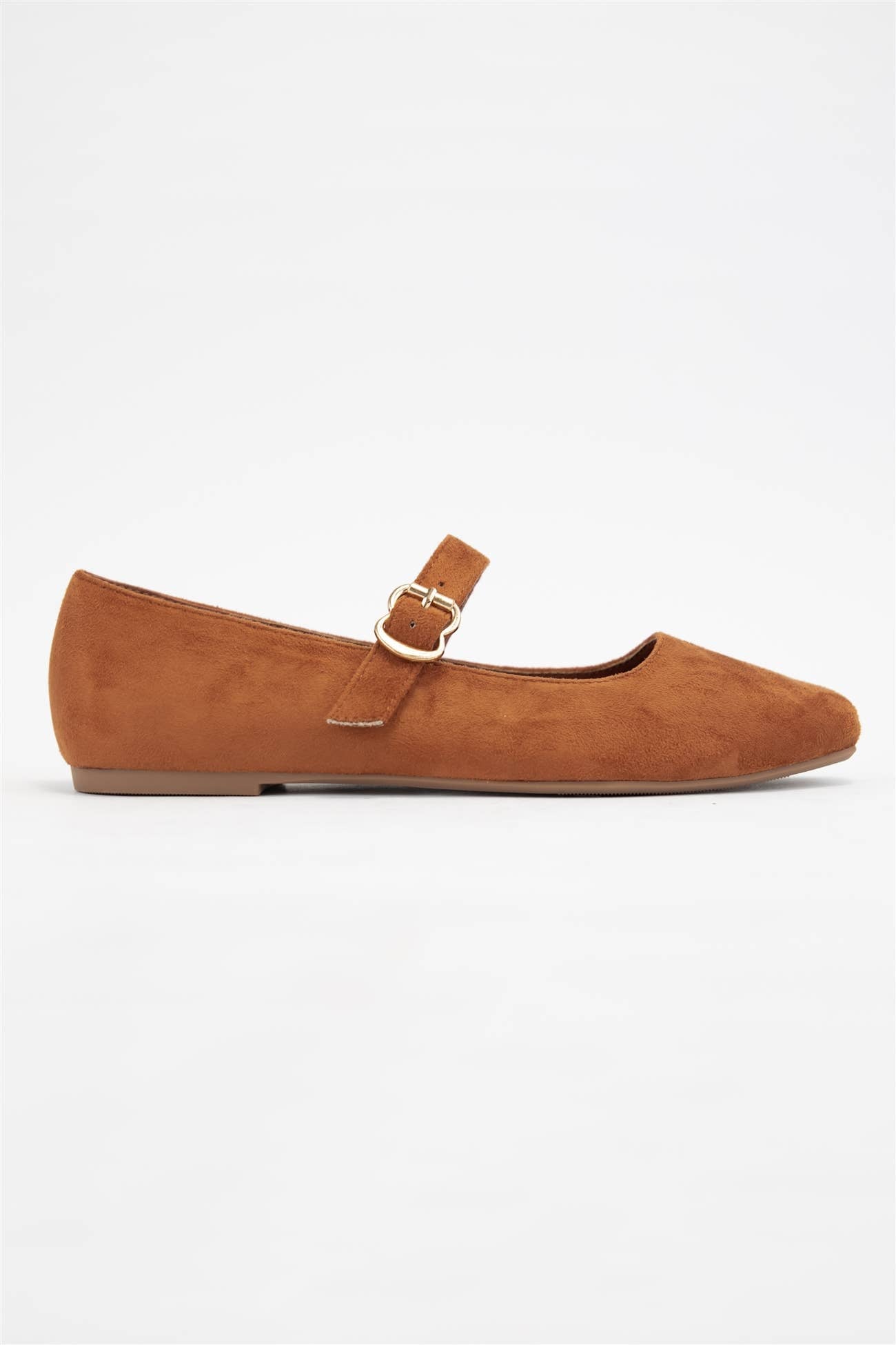 SQUARE TOE MARY JANE FLATS