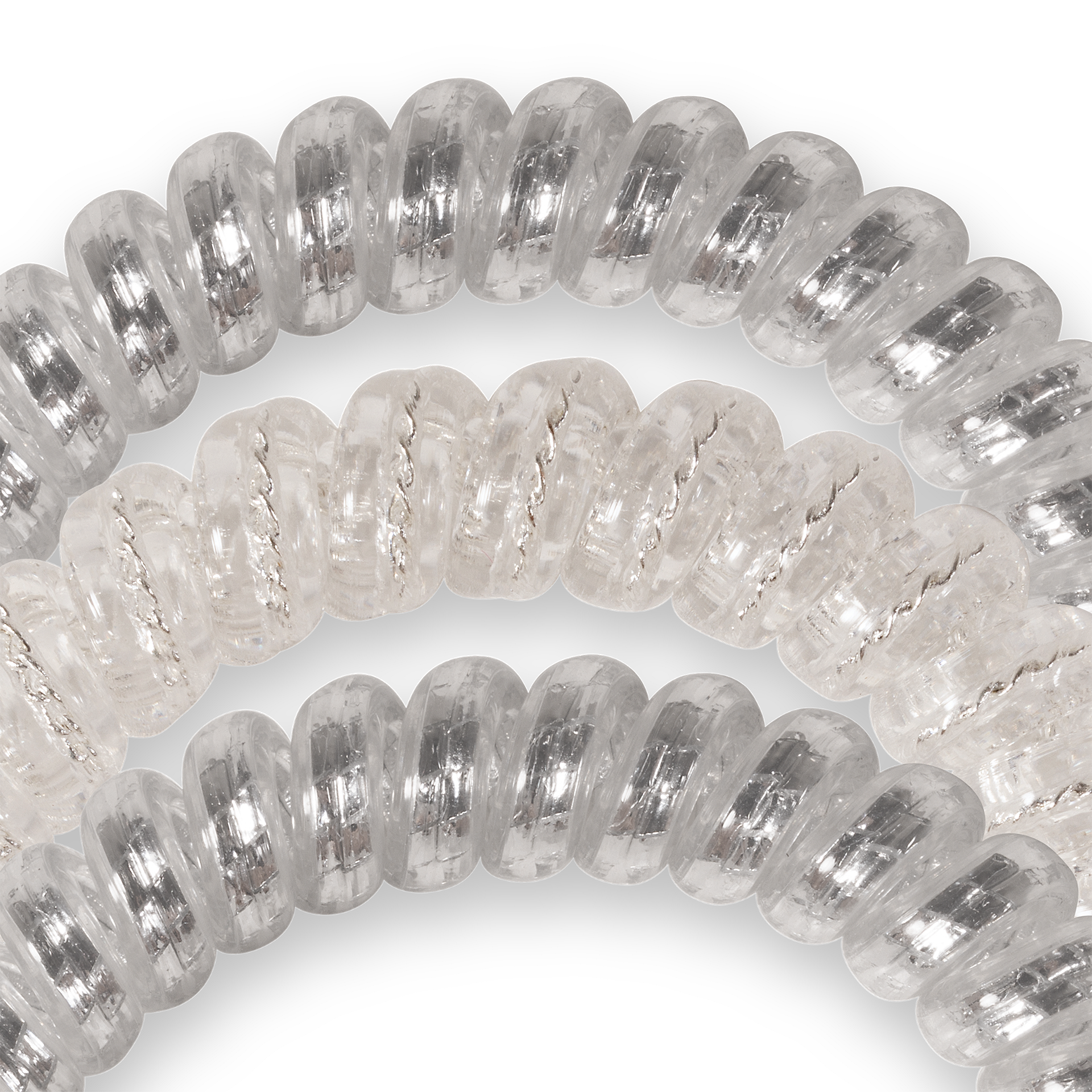 Spiral Hair Coils | Small | Silver Slay Hair Ties