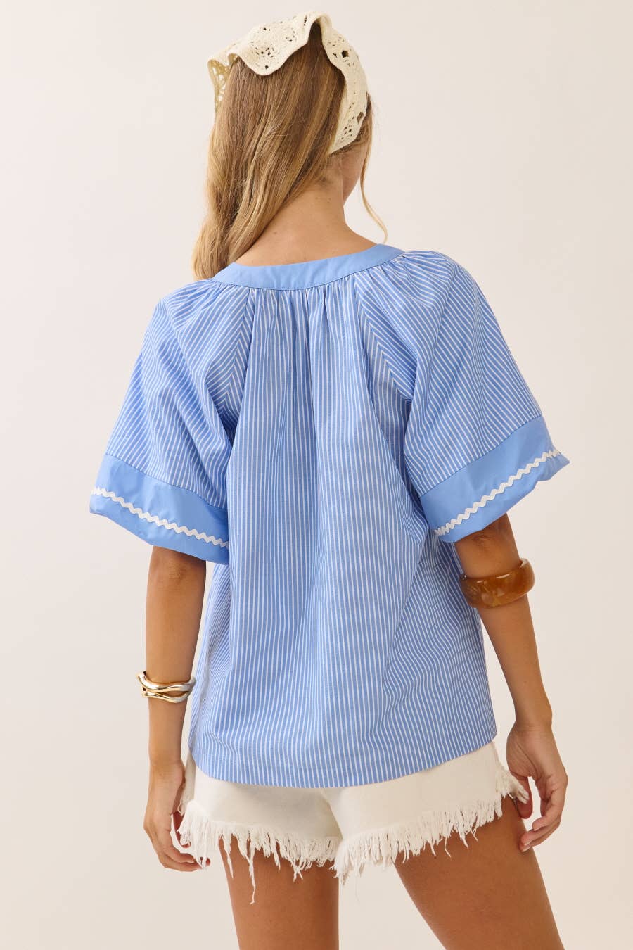 Striped Woven Blouse