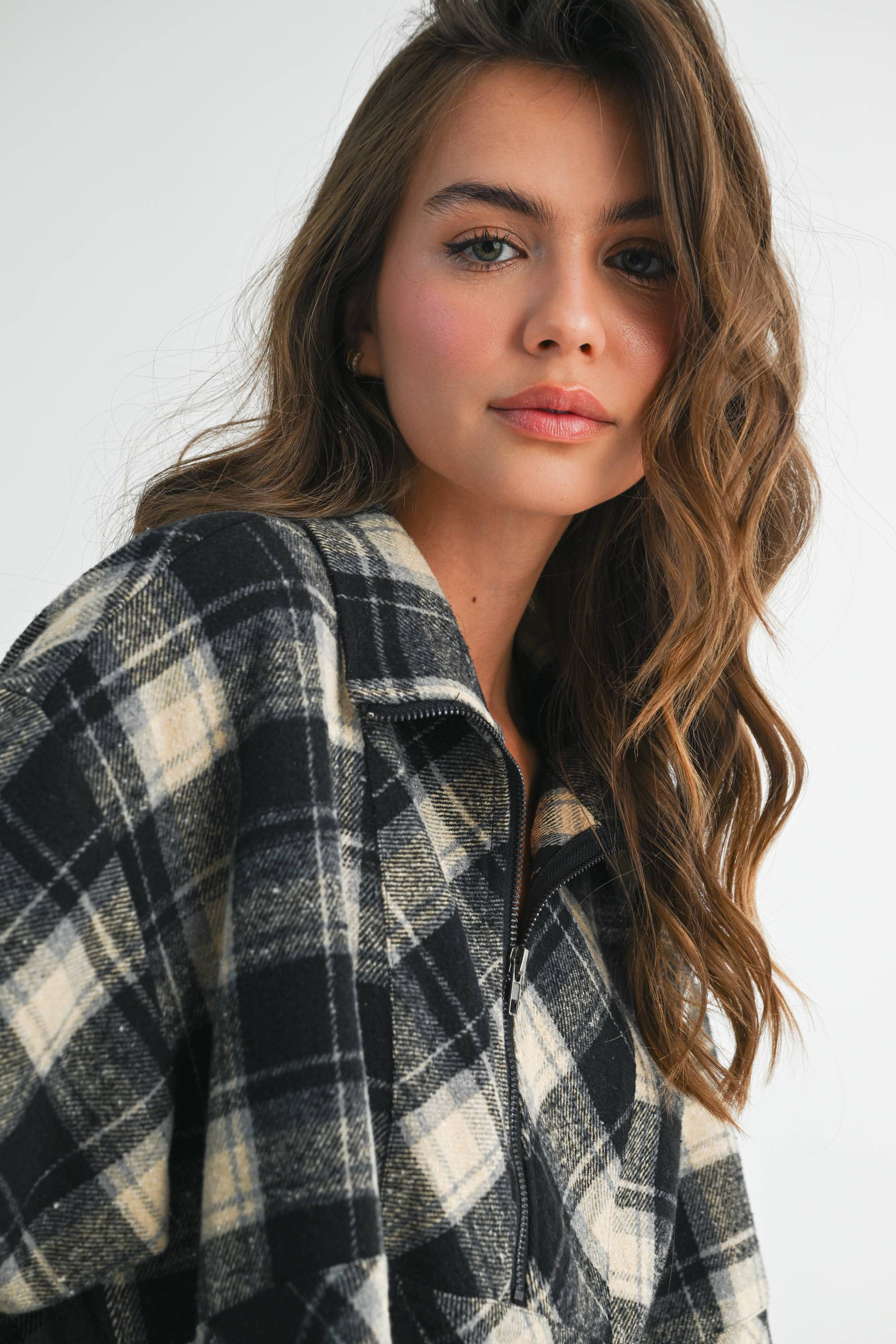 Mya Plaid Pullover